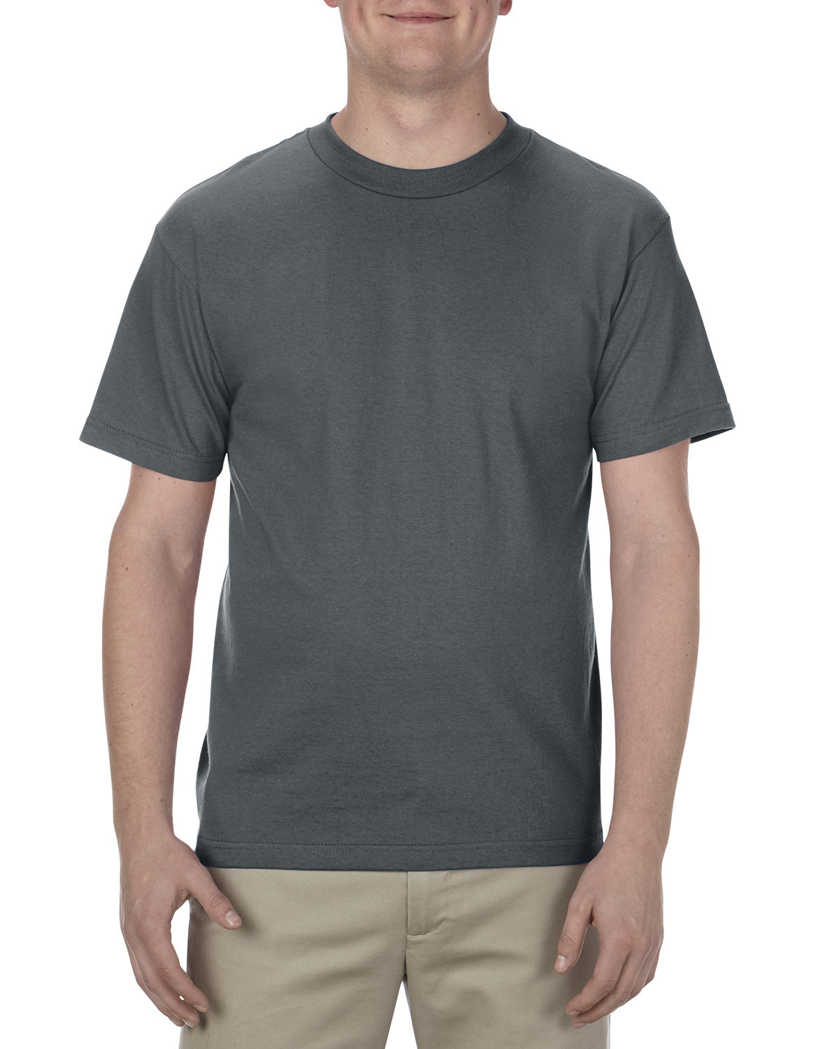 Alstyle AL1301 Men's & Women's 6.0 oz 100% Cotton T-Shirt - Soft Comfortable Crew Neck Tee for Casual Wear, Gym, Workout & Everyday Outfits