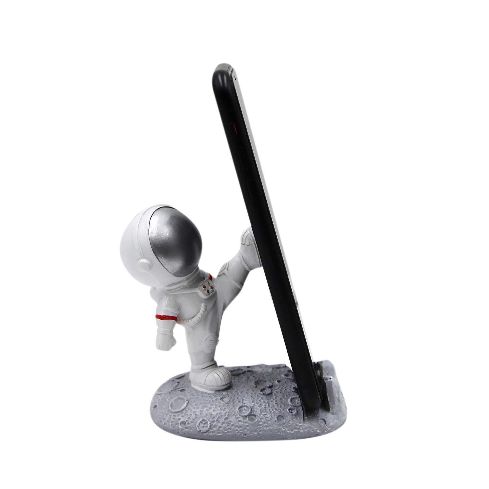 Creative Astronaut Phone Holder - Spaceman Cell Phone Stand for Desk, Home & Office - Cute Funny Smartphone Bracket - Perfect Gift for Space Lovers & Tech Enthusiasts (Use for Video Calls, Watching Movies & Hands-Free Browsing)