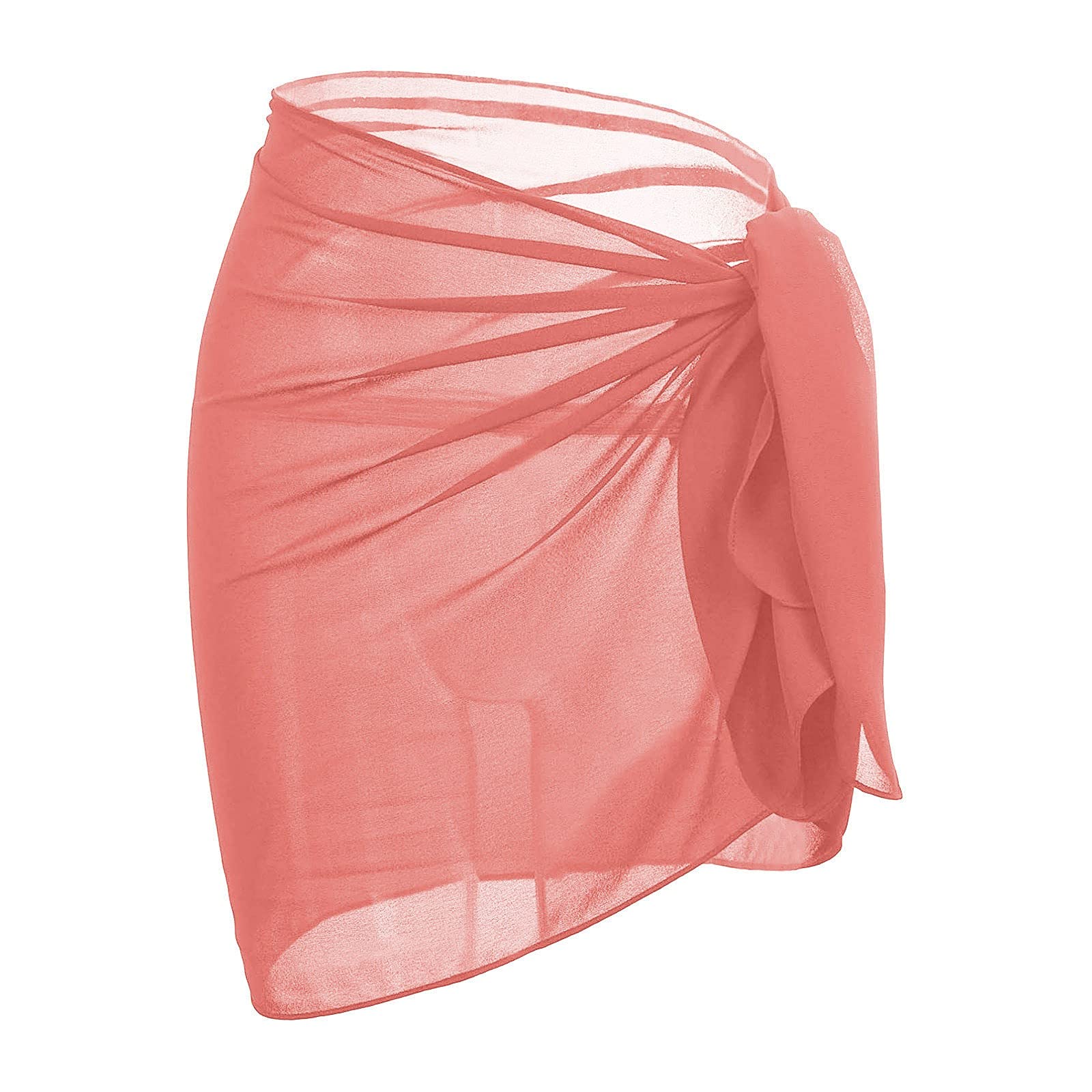 Lightweight Foldable Beach Blanket Wrap - Chiffon Sarong Cover Up for Women, Swimwear Bikini Cover, Sheer Beach Towel - Perfect for Poolside, Vacation & Summer Outings