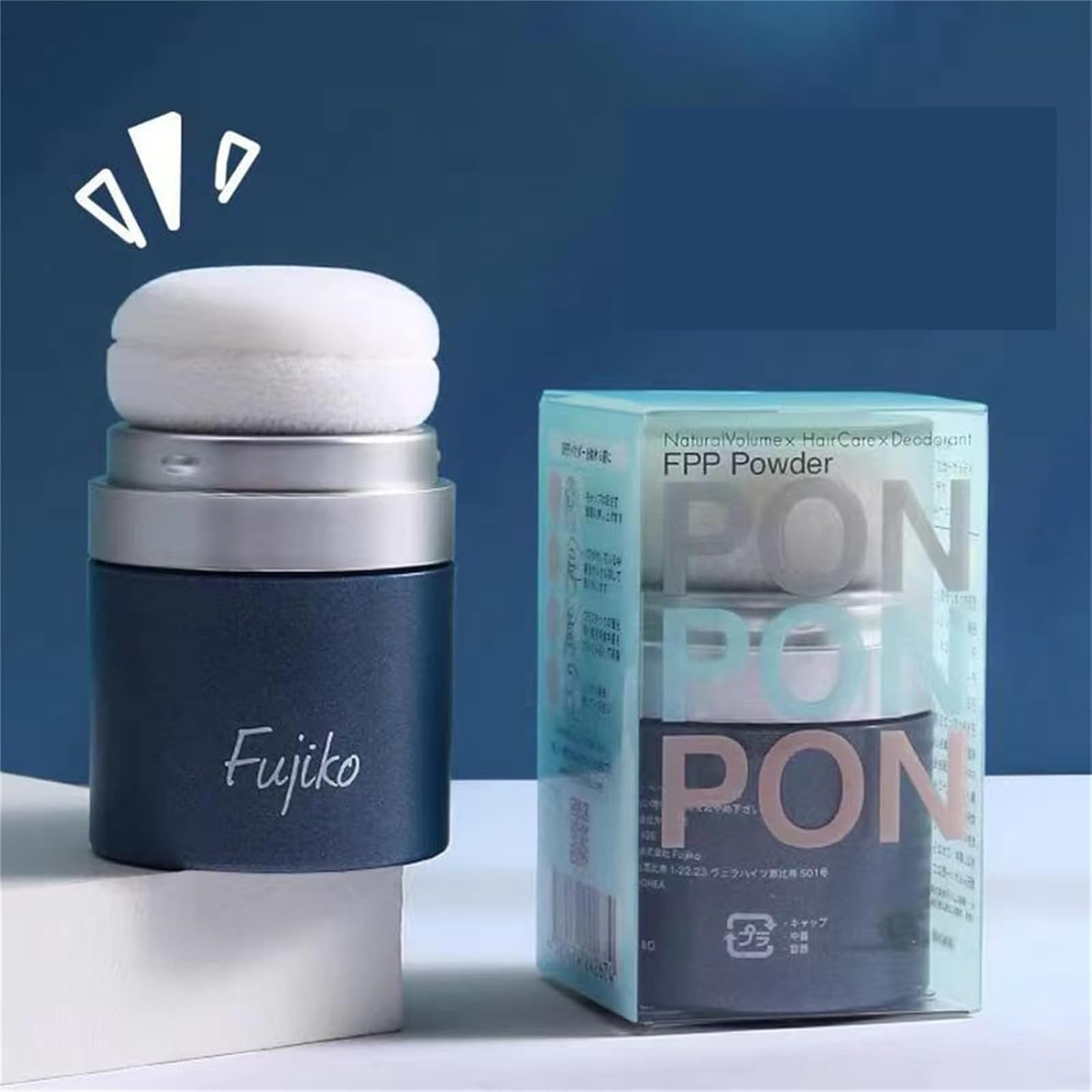Fujiko Pon Pon Powder Dry Shampoo - No Wash Hair Refreshing Powder for Oily Hair | Volumizing & Oil Control | Perfect for Travel, Gym & Busy Lifestyles