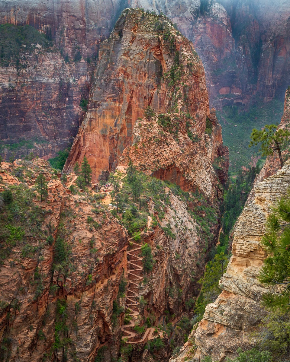 Angels Landing by Julie Kerr - Stunning Landscape Art Print for Home & Office Decor | Perfect for Living Rooms, Bedrooms, and Gifts