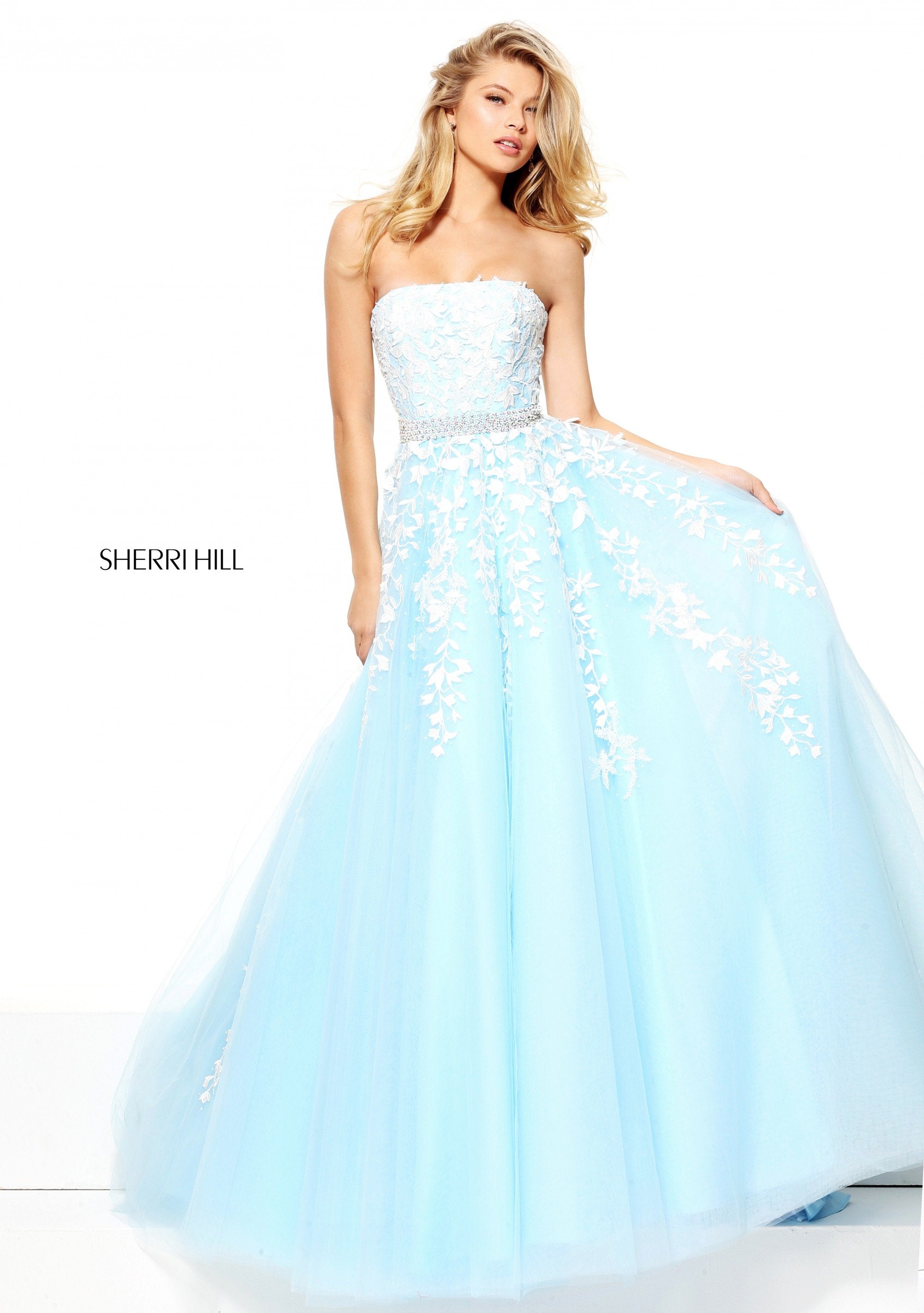 light blue/ivory