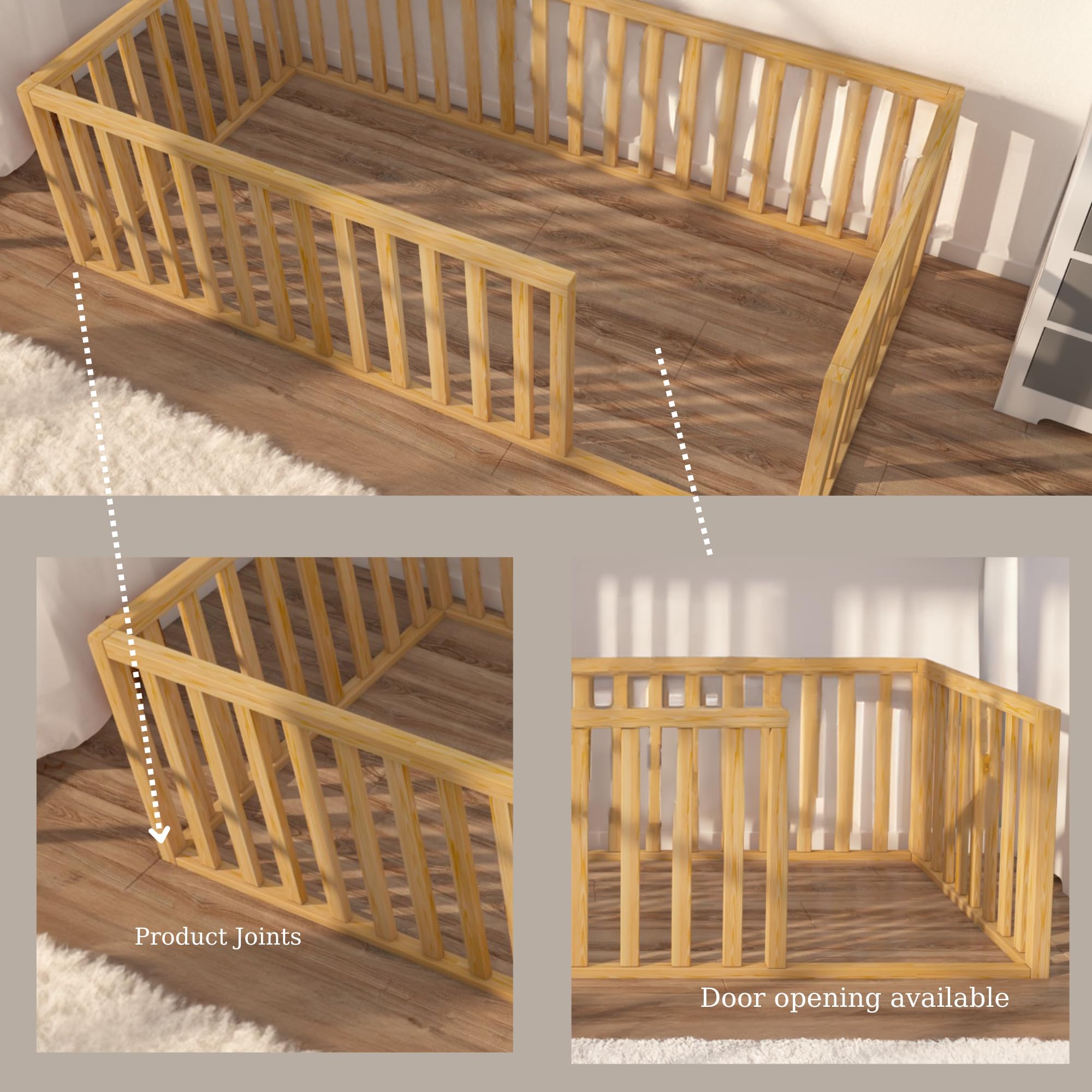 Montessori Floor Bed for Kids - 54.3