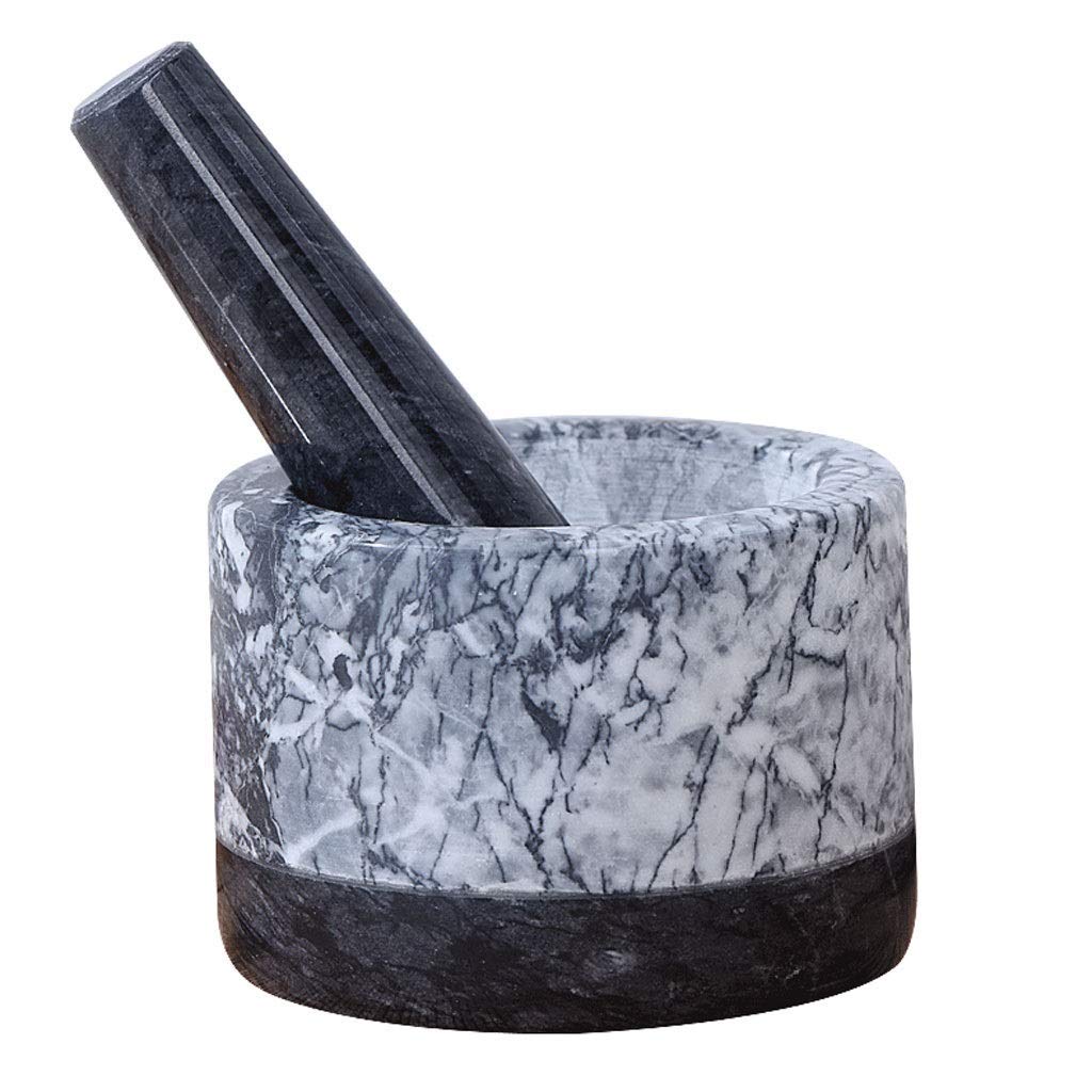 Premium Marble Mortar and Pestle Set - Solid Stone Grinder for Herbs, Spices, Garlic & Ginger - Perfect for Guacamole, Cooking & Food Prep - Ideal Gift for Chefs & Food Lovers - Natural Stone Kitchen Tool for Grinding, Crushing & Mixing