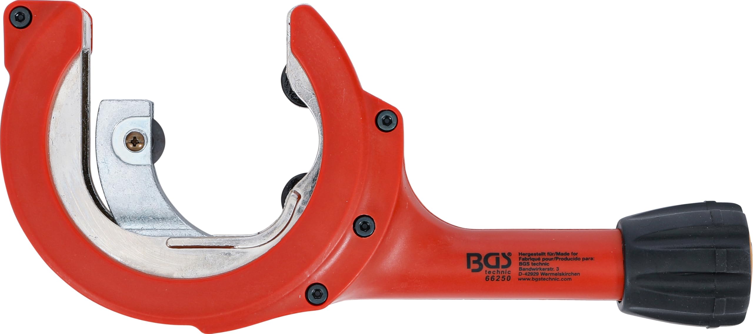 BGS 66250 Ratcheting Tube Cutter for Exhaust Pipes - 28-67 mm Cutting Diameter | Professional Automotive Repair Tool for Mechanics | Perfect for Exhaust System Installation & Maintenance