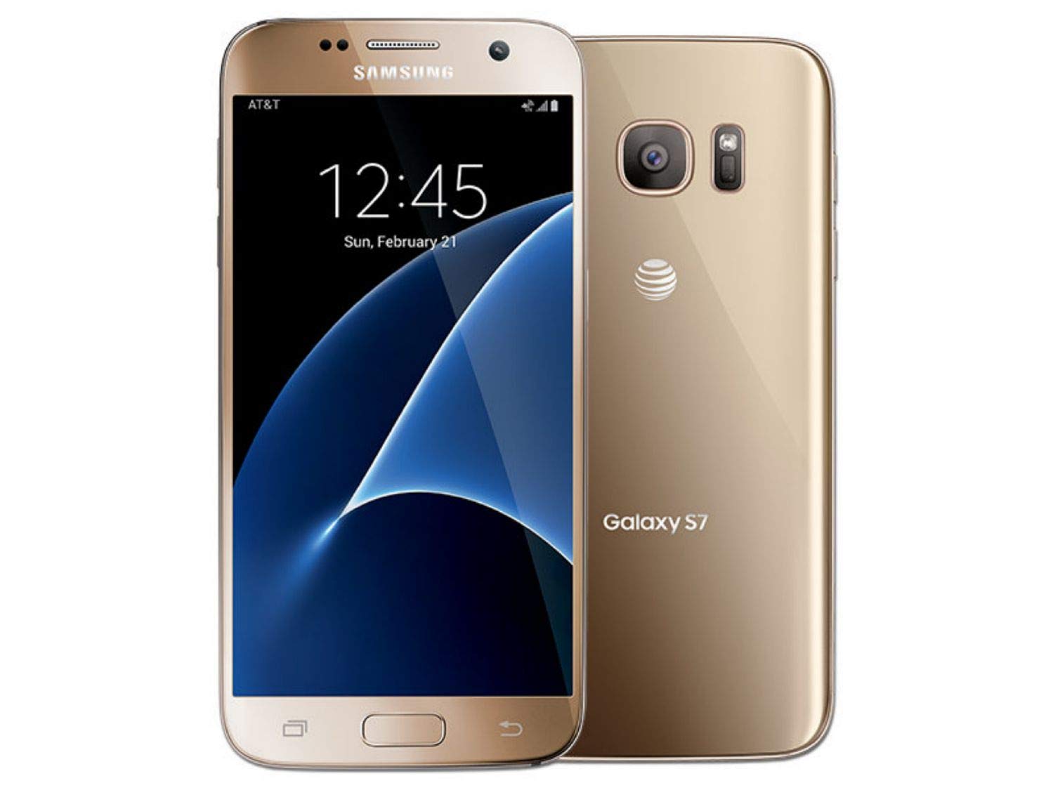 Samsung Galaxy S7 G930A 32GB Unlocked Smartphone - Gold (AT&T GSM Compatible) - Perfect for Business, Travel & Daily Use