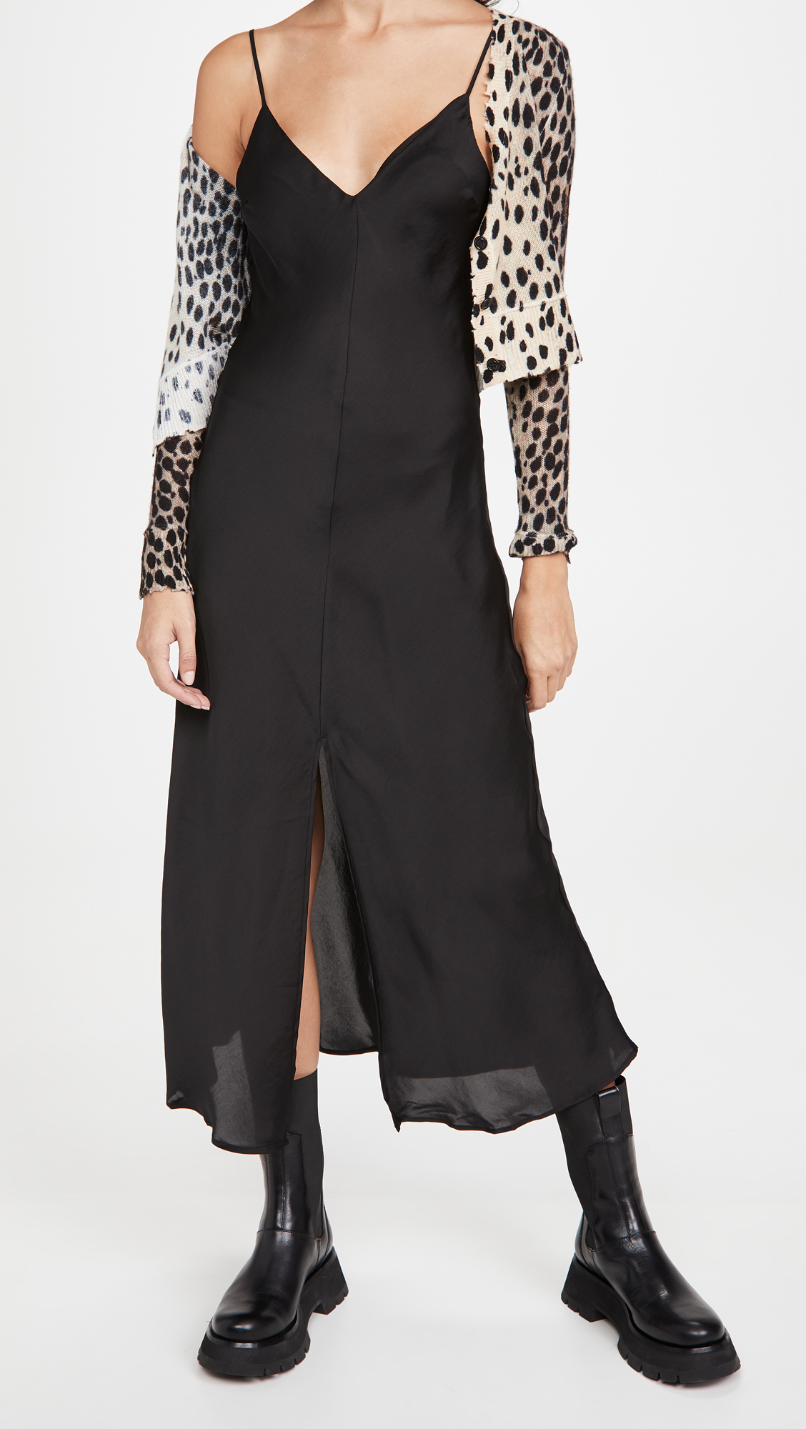 Free People Women's Smoke & Mirrors Maxi Slip Dress - Black, XS | Boho Chic Lace Slip Dress for Layering, Date Nights & Special Occasions