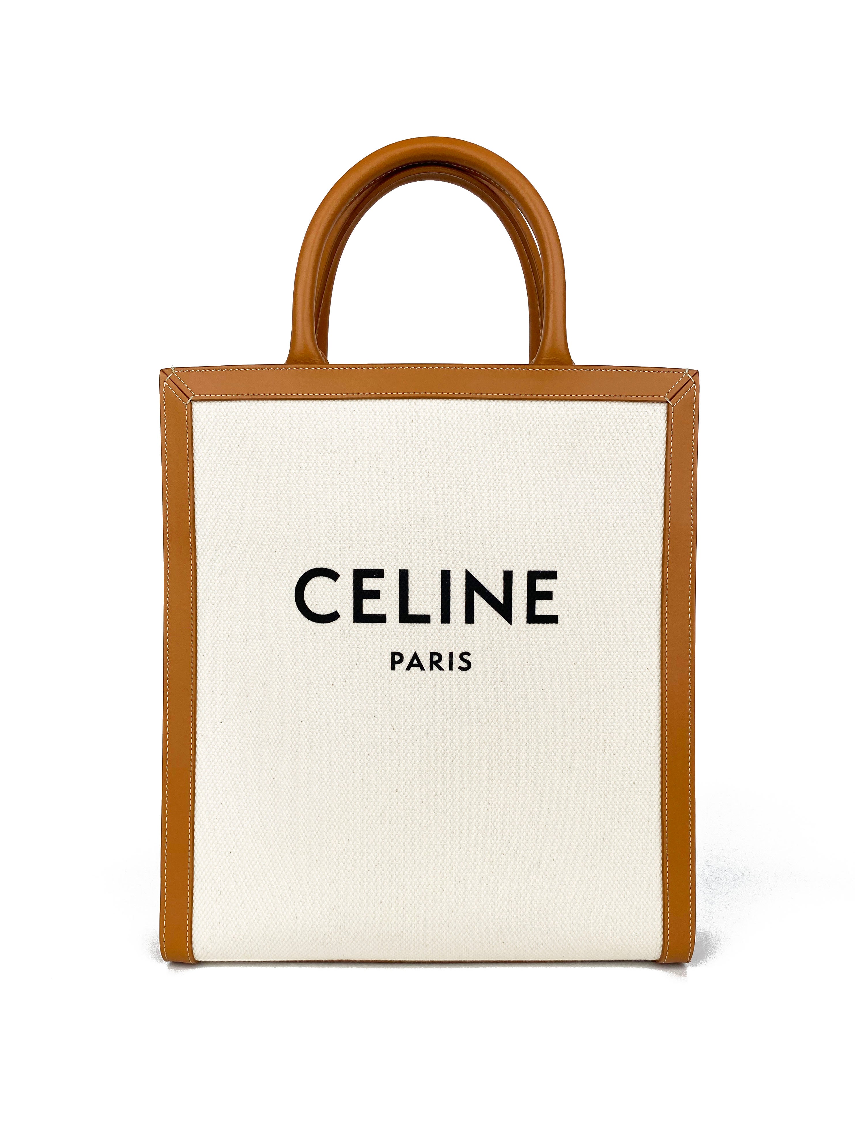 Celine Small Vertical Cabas Tote Bag - Stylish Leather Handbag for Women | Perfect for Work, Travel & Everyday Use