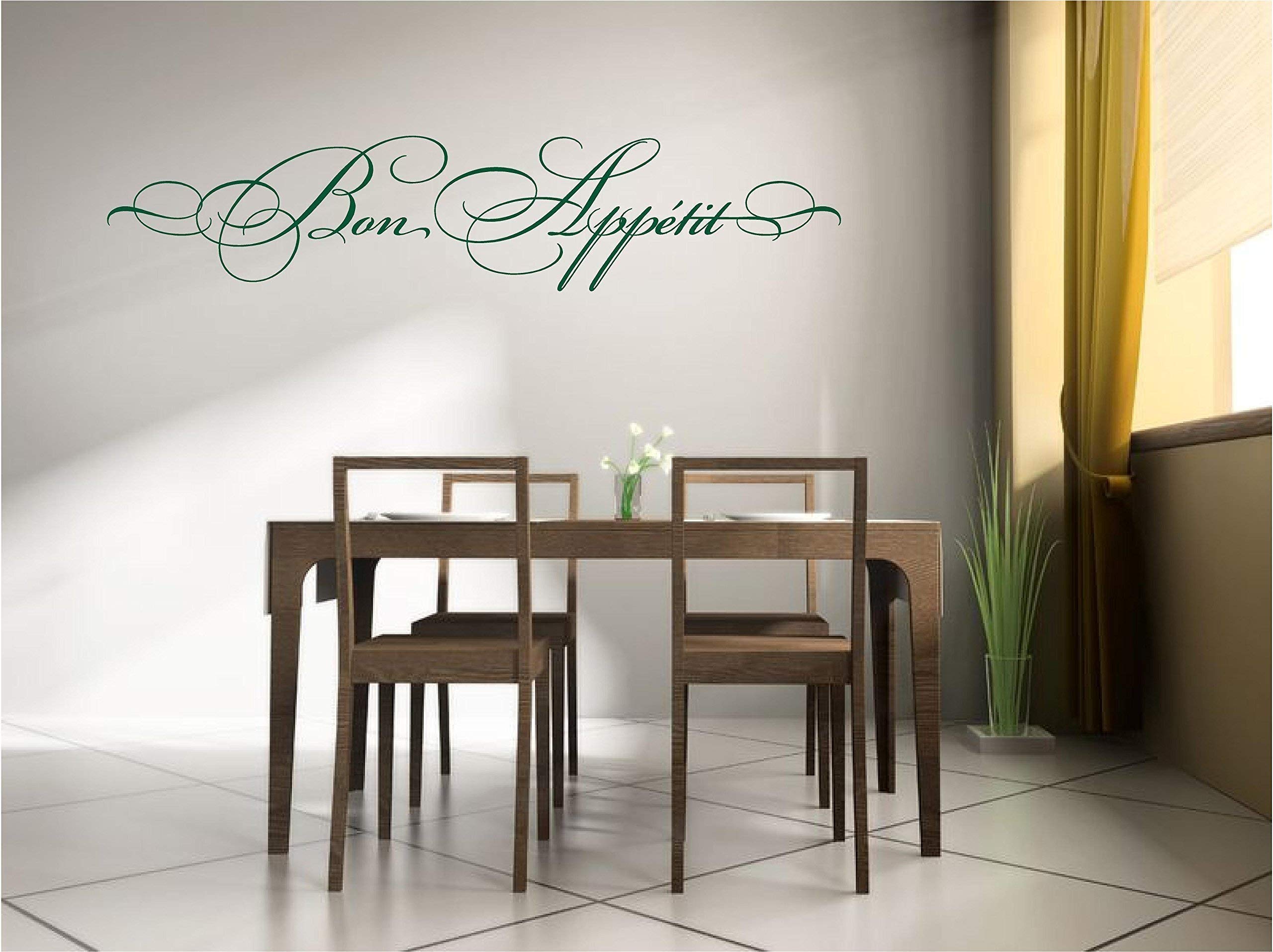 Bon Appetit Vinyl Wall Decal - Kitchen Decor for Dining & Breakfast Room