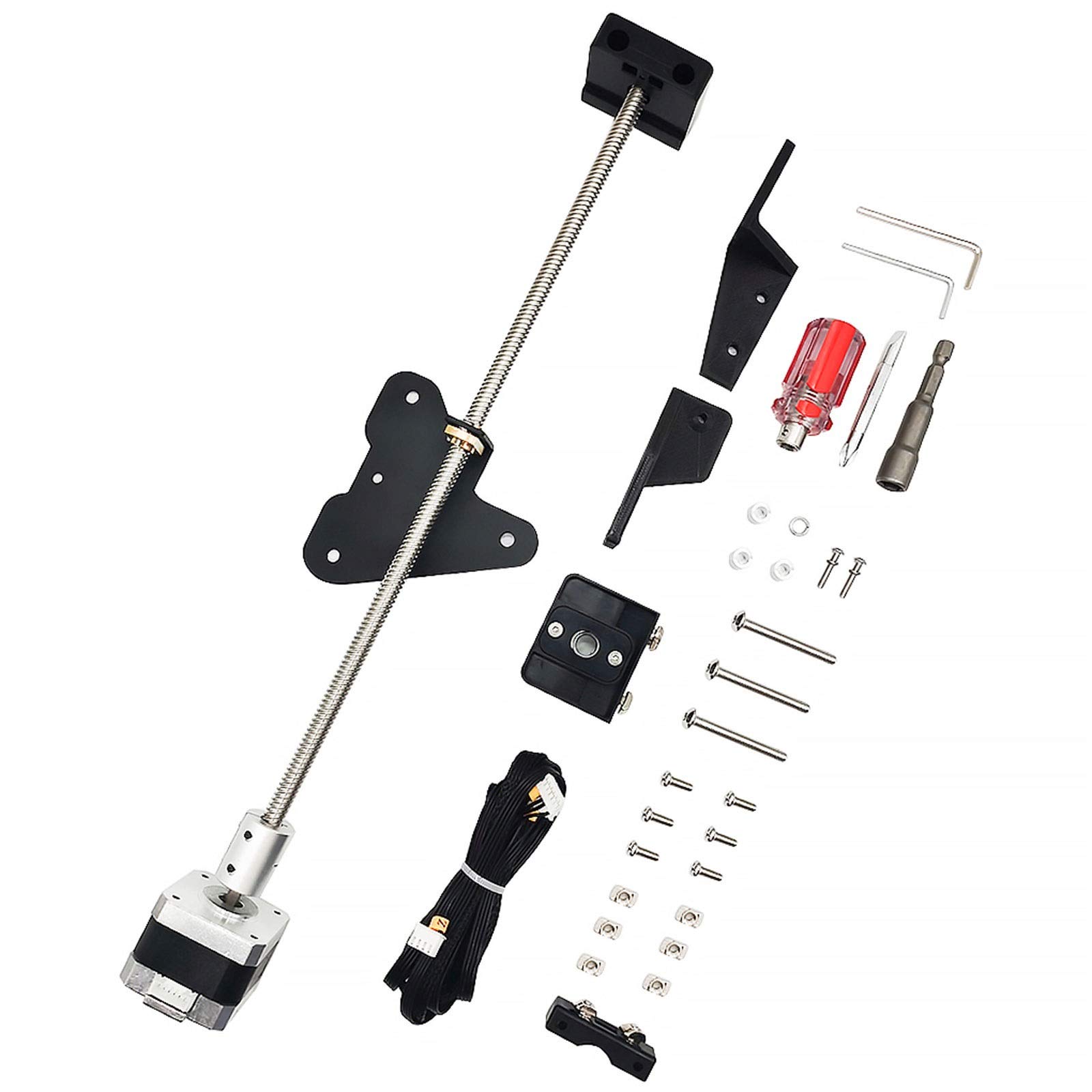Betti Lead Screw Kit - 3D Printer Double Z Axis Upgrade Kit for Creality Ender-3/3S - Linear Motion Kit with 36.5cm/14.4in Lead Screws - Improve Print Quality & Stability for DIY 3D Printing Projects