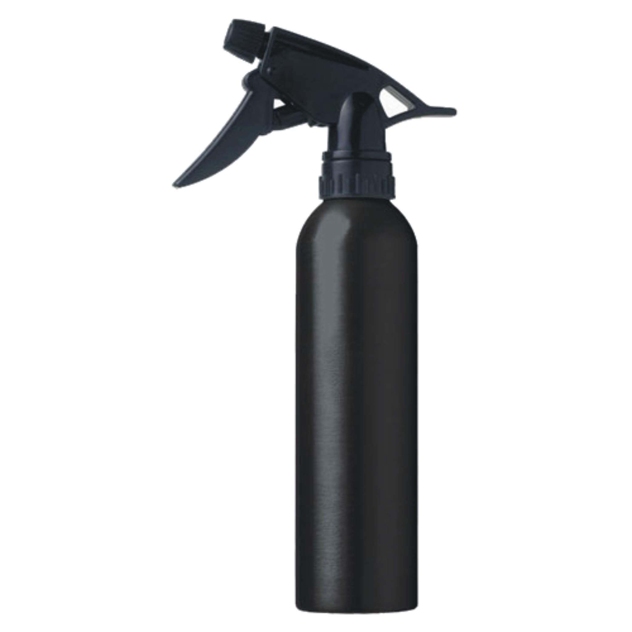Aluminum Hair Spray Bottle 260ml - Silver/Black for Salon & Home Use