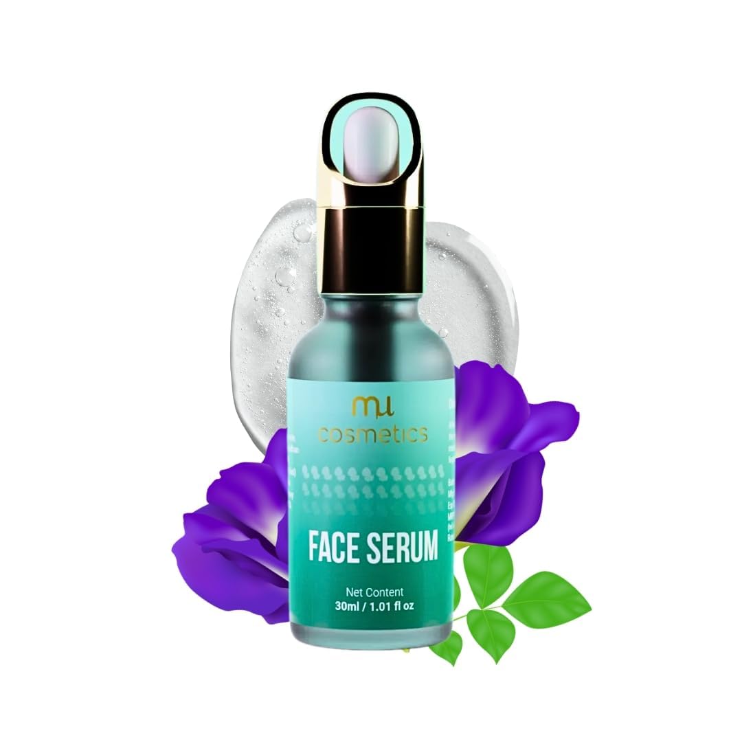 MU Cosmetics Daily Glow Face Serum with Niacinamide & Hyaluronic Acid | Skin Barrier Repair & Brightening Treatment | Minimizes Pores for Dry & Oily Skin | 30ml | Perfect for Morning Skincare Routine & Nighttime Hydration Boost