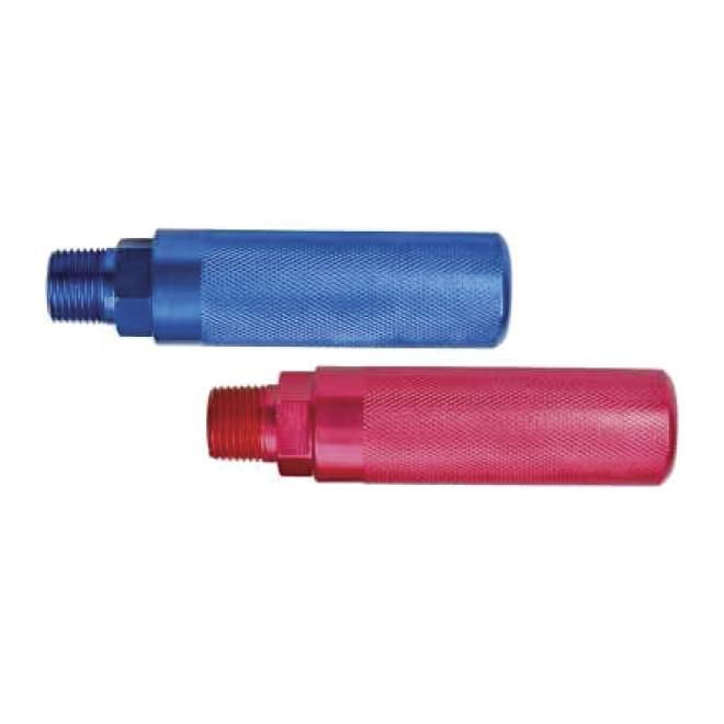 Fortpro Solid Aluminum Gladhand Grips Extensions - Red & Blue Set | Heavy Duty Truck Air Brake Couplers | Replacement for Phillips 12600 & F224765 | Perfect for Semi Trucks, Trailers & Commercial Vehicles