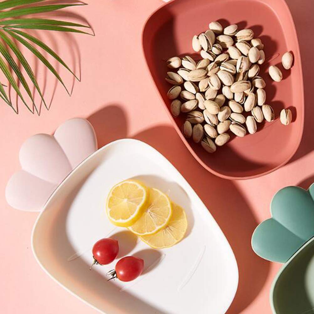 DOITOOL 2-Piece Ceramic Fruit Plate Set - Carrot-Shaped Candy Dish & Snack Tray for Home, Party, and Kitchen Decor | Perfect for Candy Display, Fruit Serving, and Dessert Presentation