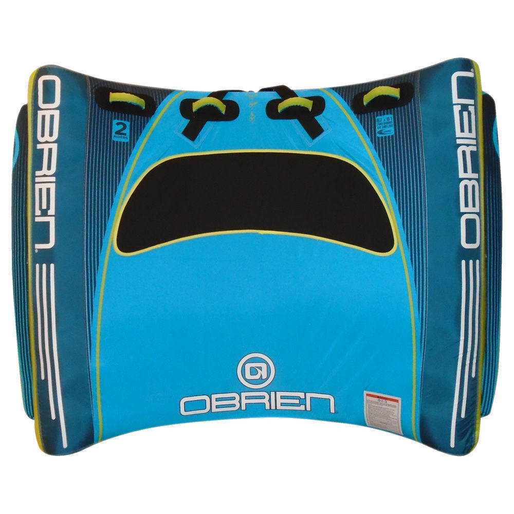 O'Brien New U Towable Tube for 2 Riders - Heavy Duty Inflatable Water Tube for Boating, Lakes & Beach Fun - Perfect for Summer Water Sports & Family Adventures