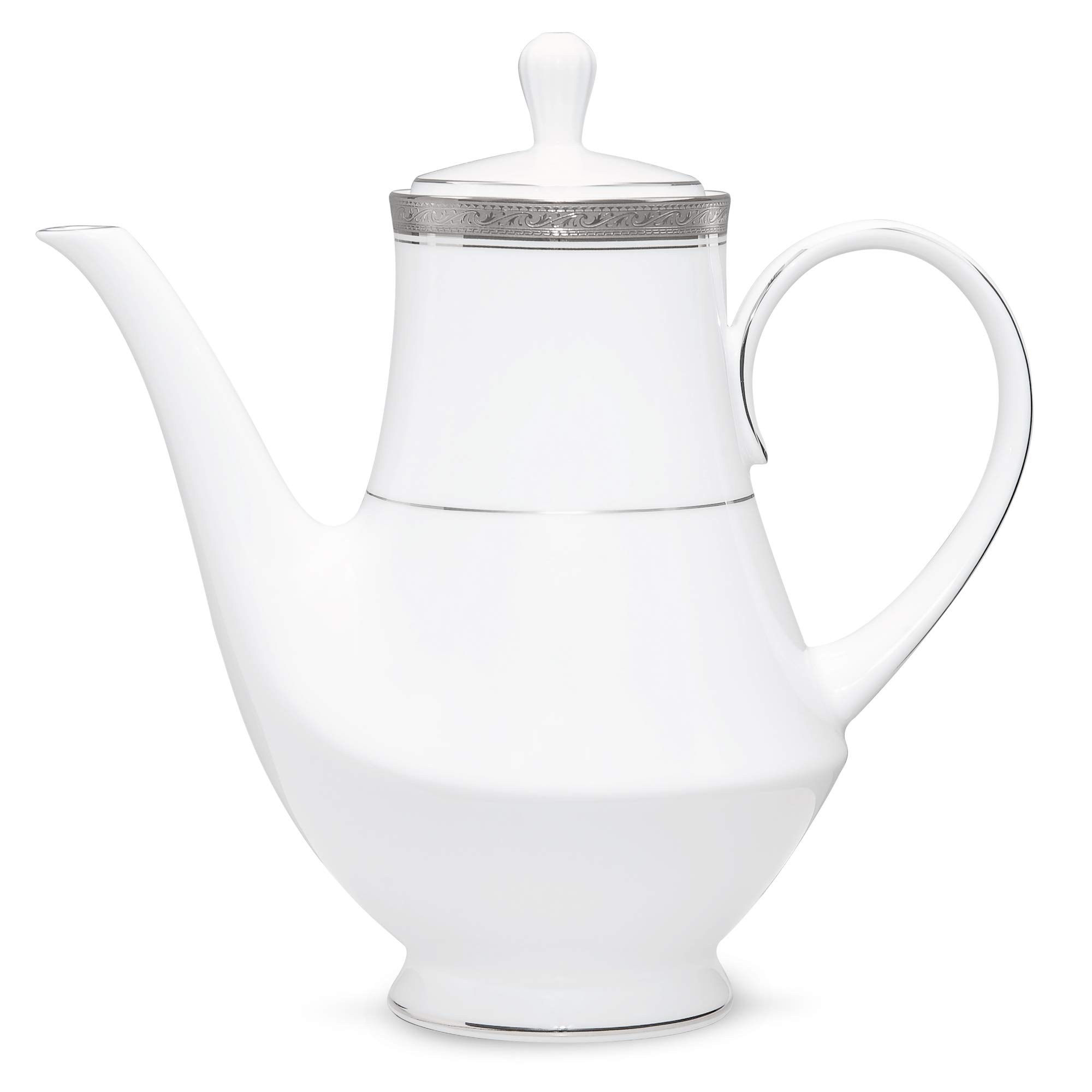 Noritake Crestwood Platinum Coffee Server - Elegant 12-Cup Thermal Carafe for Home & Office - Perfect for Serving Hot Coffee, Tea, or Beverages at Parties, Meetings & Family Gatherings