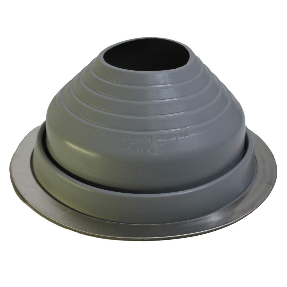 EPDM Flexible Roof Jack Pipe Boot for Metal Roofing - Fits Pipe OD 4-1/4