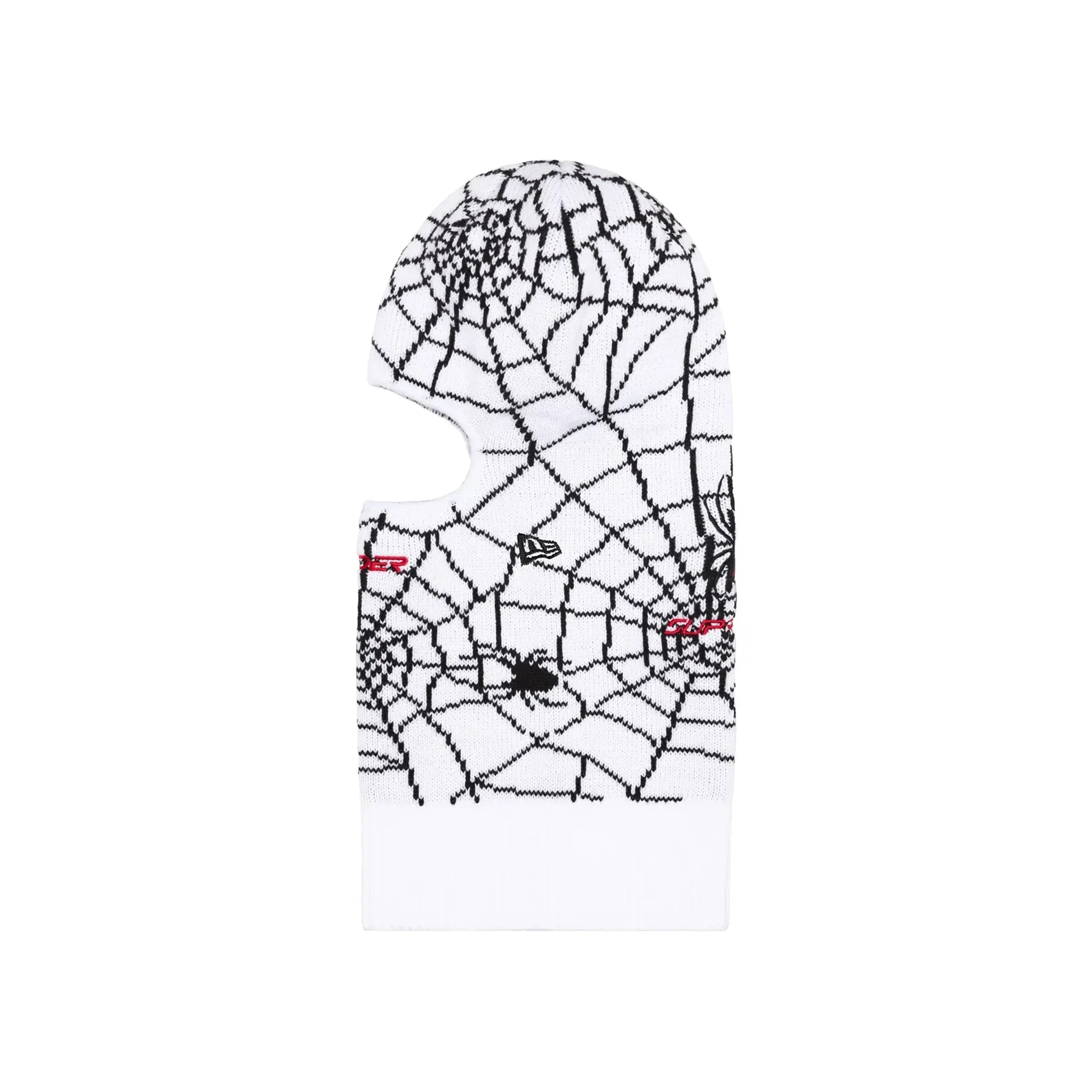 Supreme Spyder New Era Balaclava Face Mask - White for Winter Sports & Outdoor Activities
