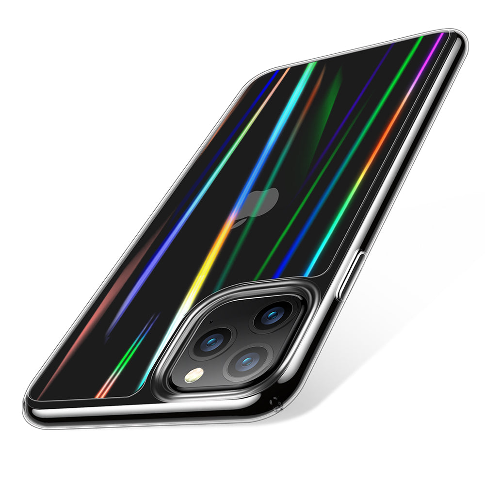 iPhone 11 Pro Case 5.8 Inch - Unicorn Beetle GLASS Slim Clear Protective Cover with Laser Design | Shockproof & Scratch Resistant for Daily Use, Work & Outdoor Activities