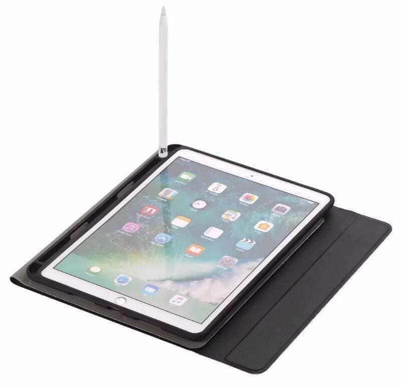 Premium Leather-Look Bluetooth Keyboard Case for iPad 9.7 (5th/6th Gen) with Stylus Holder | Detachable Keyboard & Protective Cover | Perfect for Work, Study & Travel