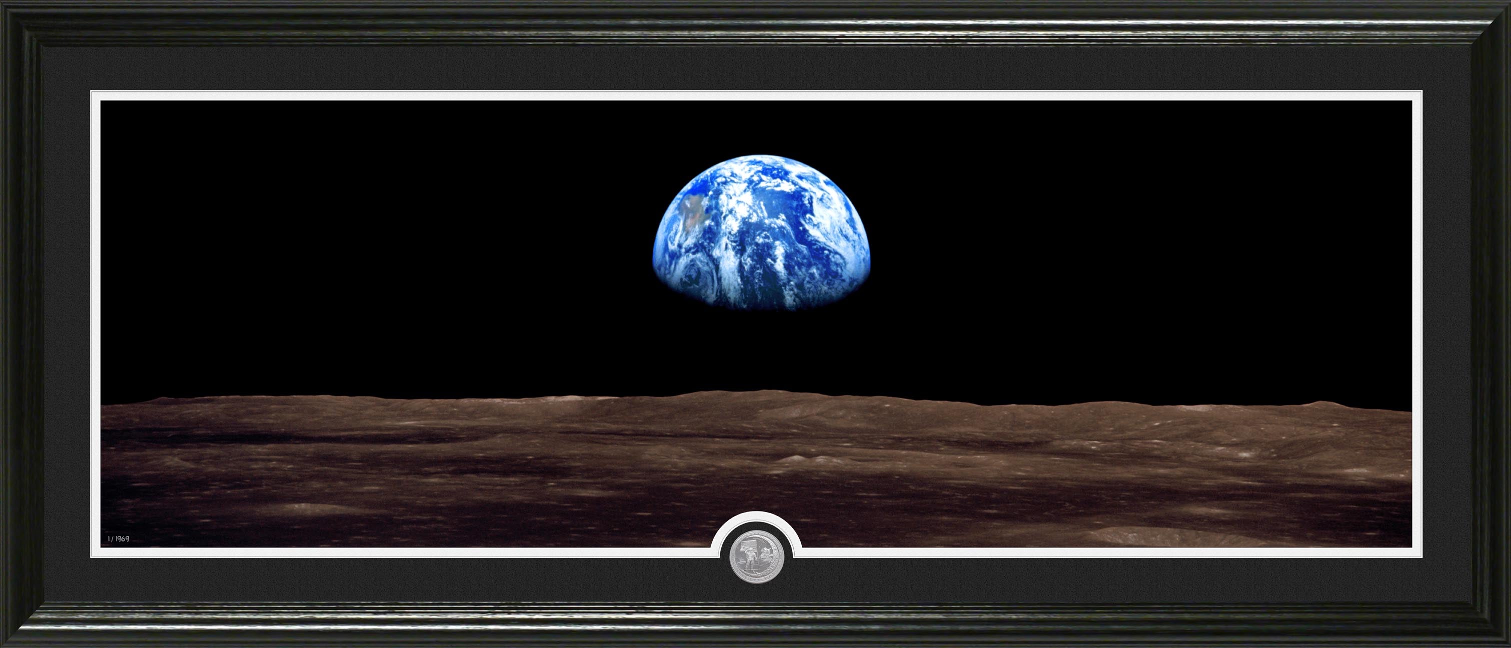 Apollo Moon Landing Commemorative Silver Coin - Limited Edition Collectible for Space Enthusiasts & History Buffs | Perfect for Display Cases, Gift Giving, and Astronomy Collections