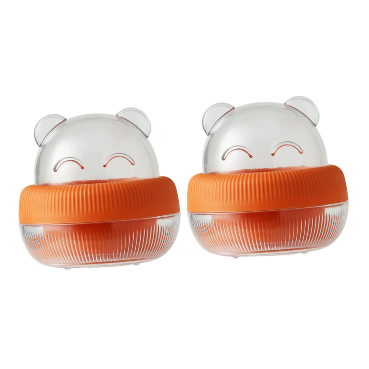 FOMIYES 2-Pack Beauty Egg Storage Box & Makeup Sponge Holder - Organize Cosmetic Sponges, Cotton Rounds, Blending Sponges - Travel-Friendly Makeup Accessories Container for Home & Salon Use