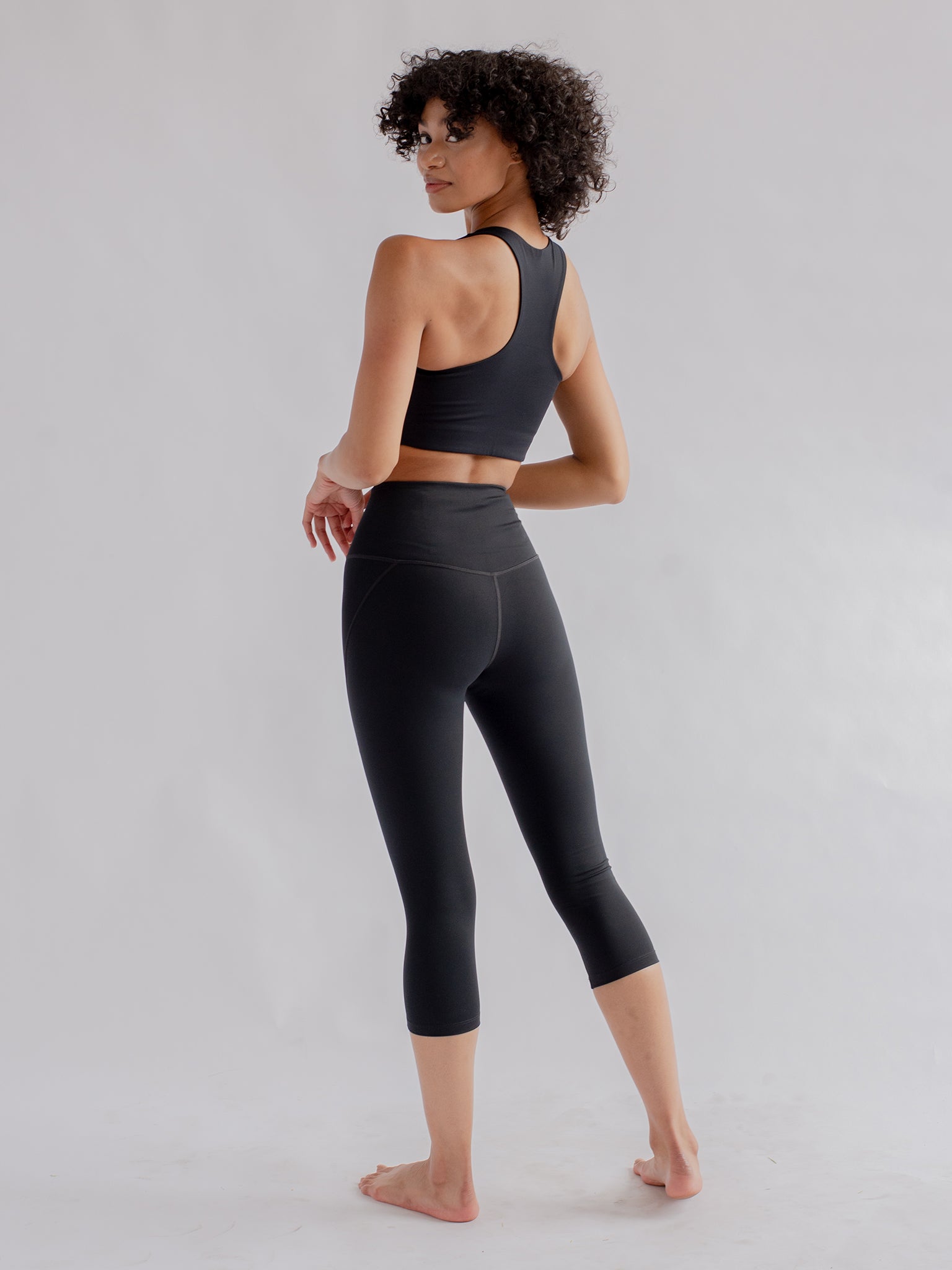 Girlfriend Collective High Waist Compressive Capri Leggings - Workout, Yoga & Running Activewear for Women