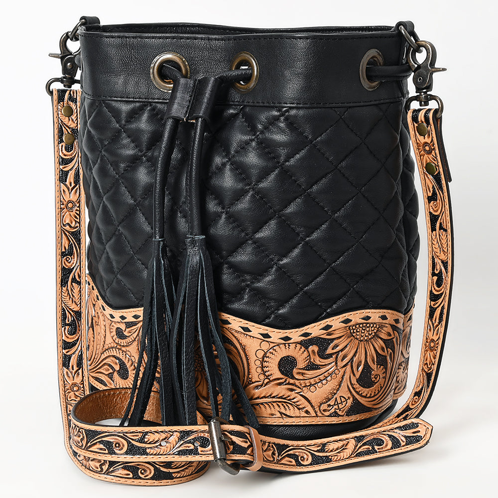 ADBG1670 Genuine Leather Women's Bucket Bag - Handcrafted Leather Purse for Women | Perfect for Work, Travel & Everyday Use