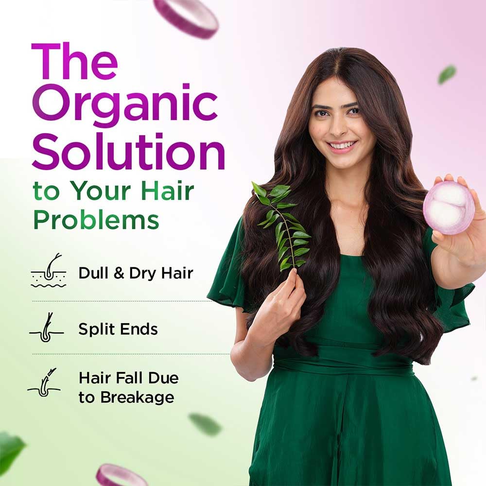 Organic Kesh King Onion & Curry Leaves Hair Conditioner - Reduces Hair Fall, Frizzy Hair Treatment for Dry & Damaged Hair - Deep Nourishing & Hydrating Formula (200ml) - Perfect for Daily Hair Care & Salon-Quality Results at Home