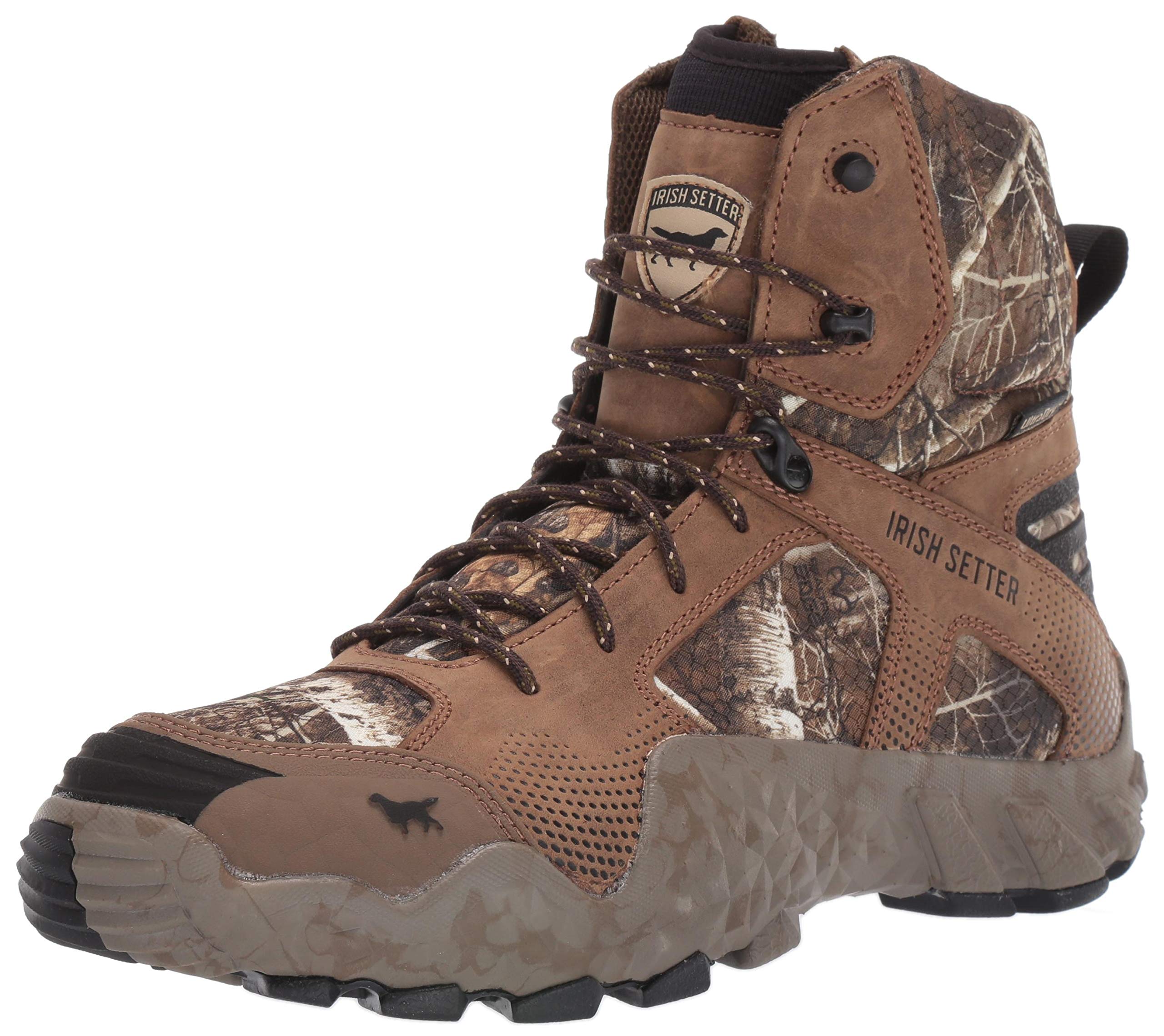 Irish Setter Men's Big Game Hunting Boots - Waterproof Mid Calf Boots for Outdoor Hunting & Hiking - Durable Leather Boots for All-Terrain Adventures