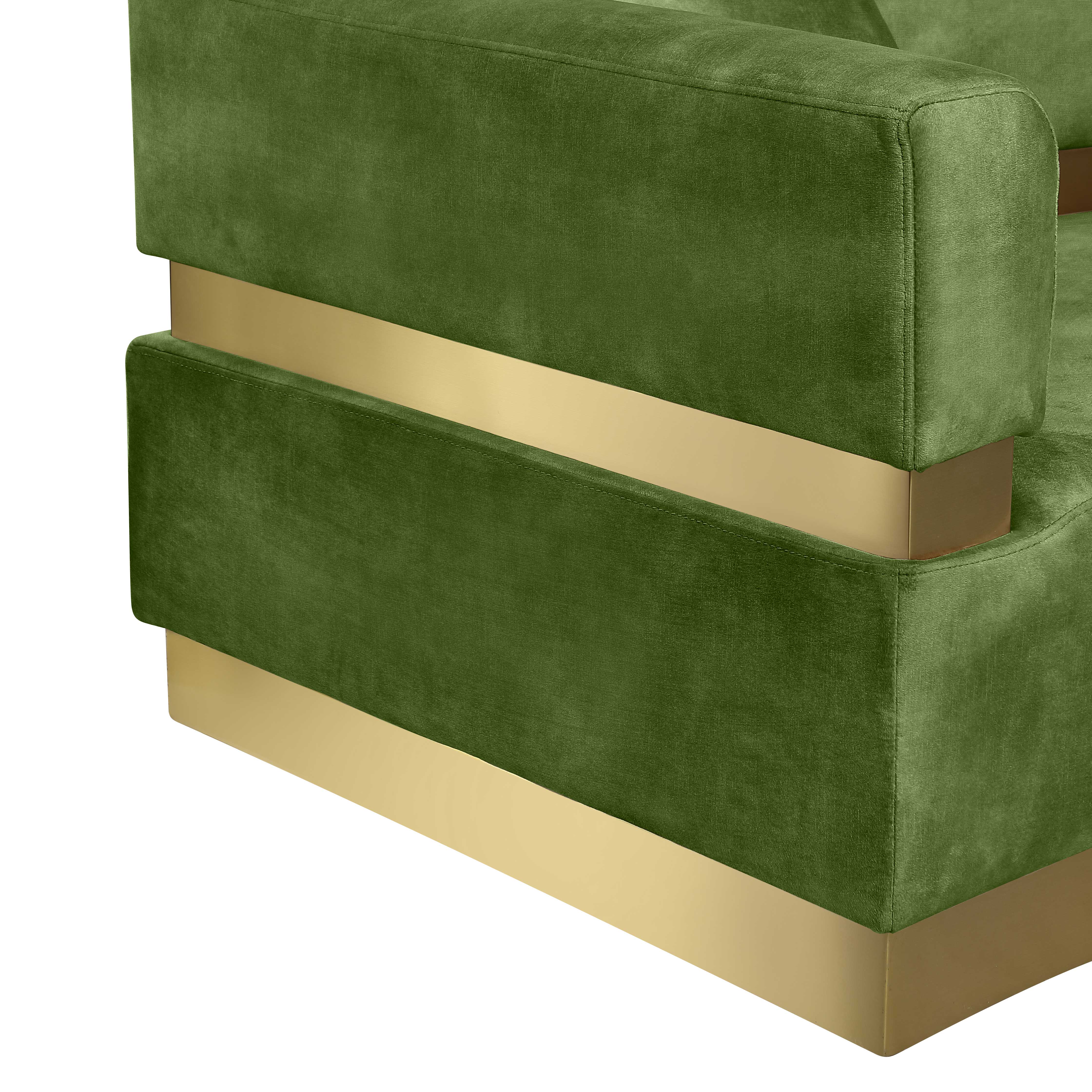Belsa Velvet 2-Piece Sectional Sofa Set - Modern L-Shaped Couch with Soft Velvet Upholstery for Living Room, Lounge & Family Room Comfort