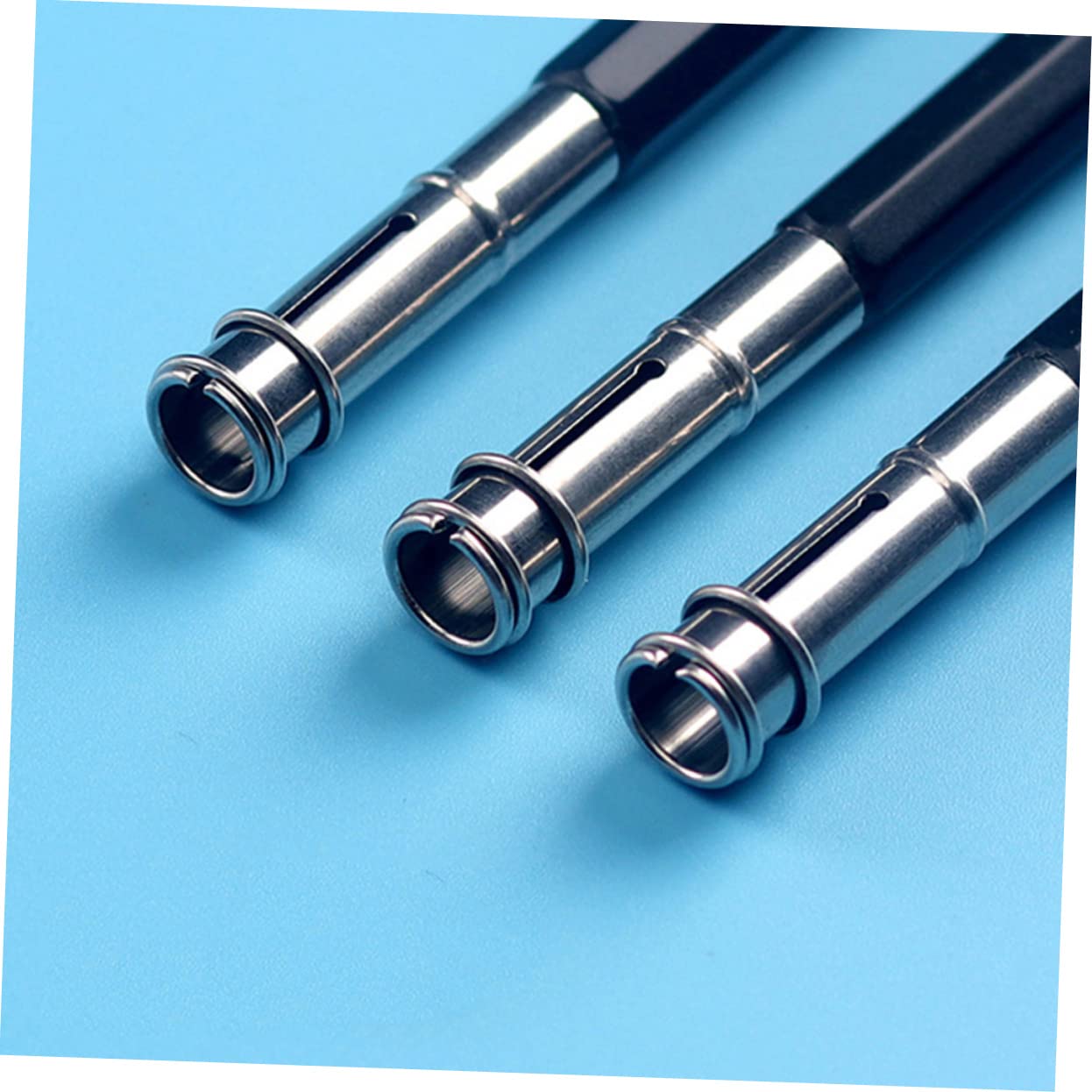LALAFINA 1 Pencil Extender - Dual Head Stainless Steel Pencil Holder for Artists & Drafting - Extend Short Pencils for Drawing, Sketching & Office Use
