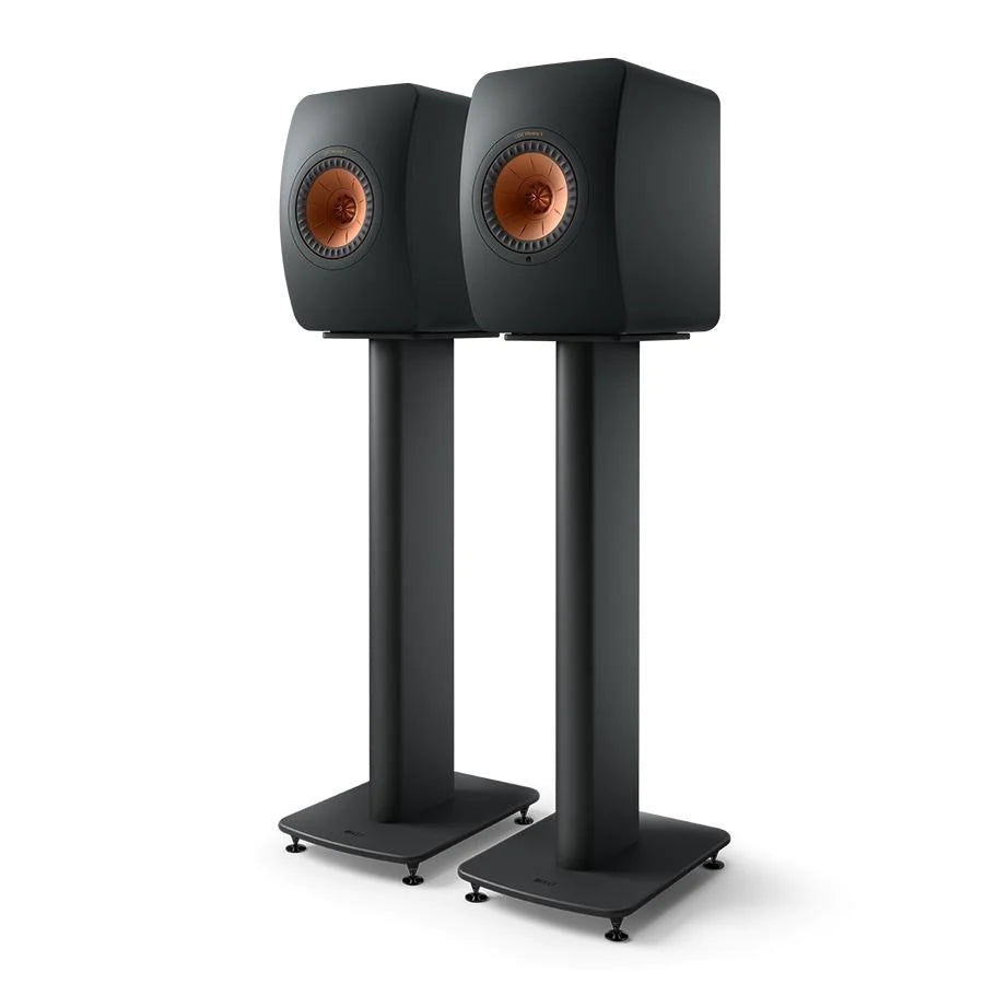 KEF LS50 Wireless II Premium Hi-Fi Bookshelf Speakers with S2 Speaker Stands Bundle - Perfect for Home Theater, Music Listening & Studio Monitoring