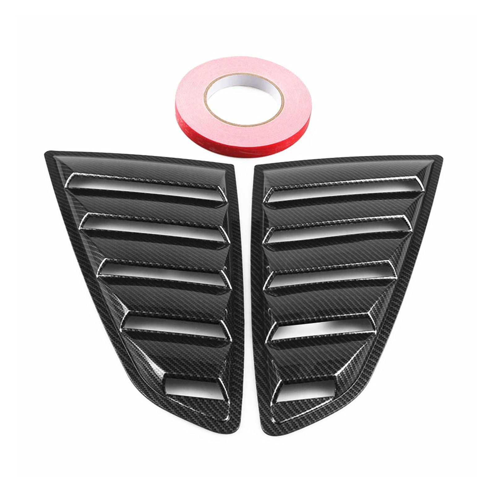 Ford Mustang 2015-2018 Quarter Panel Vent Scoops - 1 Pair Exterior Louver Intake Covers | Side Window & Hood Air Vents | Enhances Style & Airflow for Muscle Cars | Perfect for Car Shows & Performance Upgrades