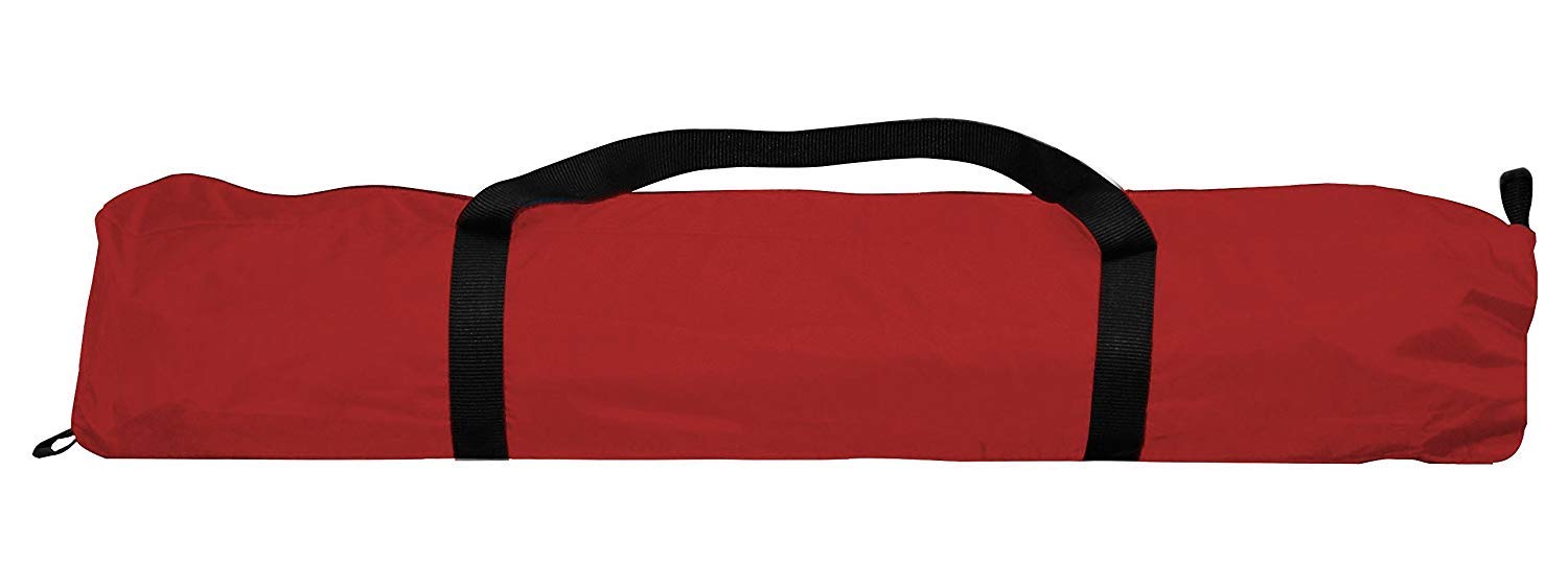 Caravan Canopy Sport Shelter - 10' x 10' Pop Up Canopy Tent with UV Protection, Waterproof & Portable for Outdoor Events, Camping, Beach, Picnics, Sports Games and Backyard Parties (Red)