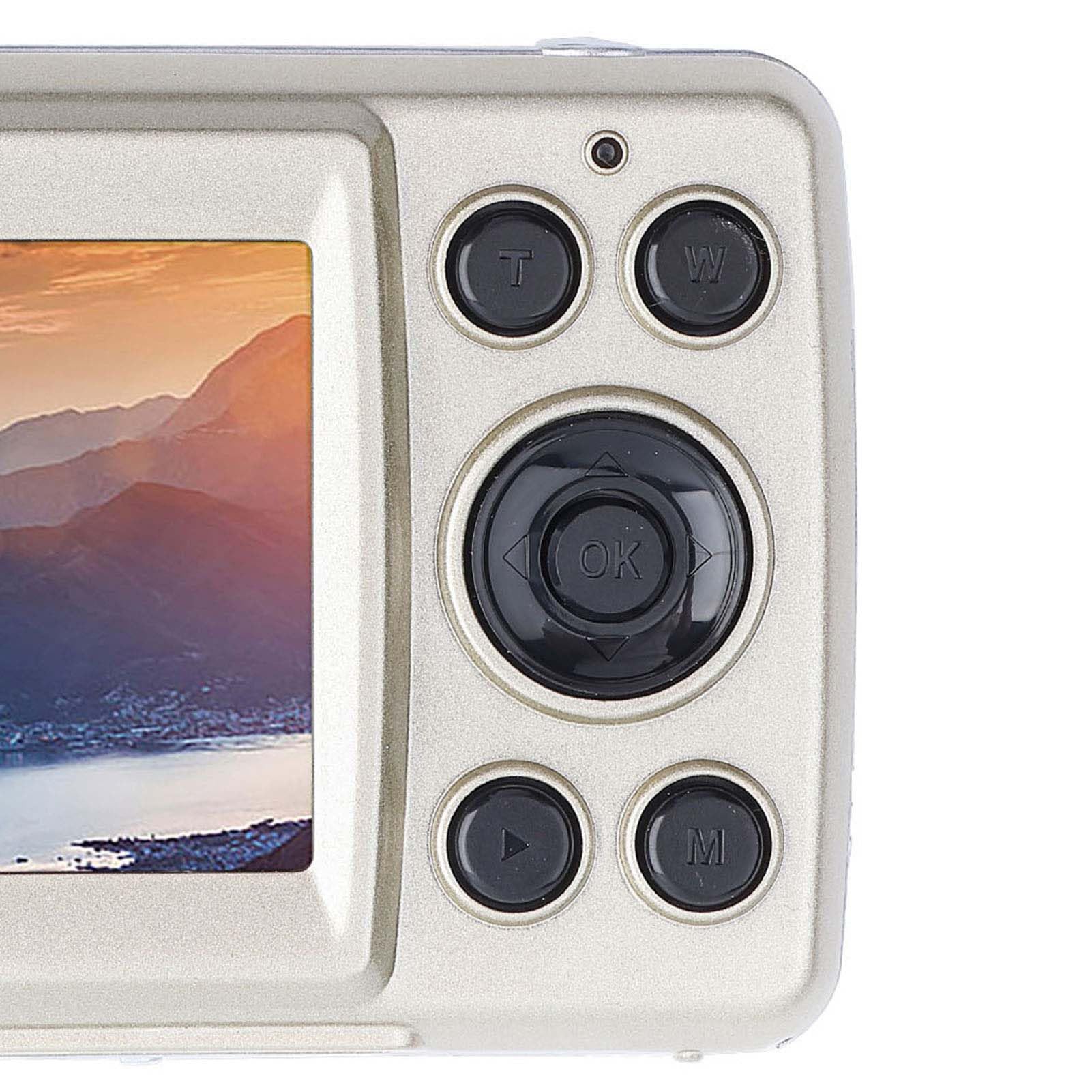 WGFOIP 4X Zoom Outdoor Digital Camera - Waterproof HD Video Camera for Beach, Camping, Hiking & Travel (Gold) - Perfect for Adventure & Outdoor Activities