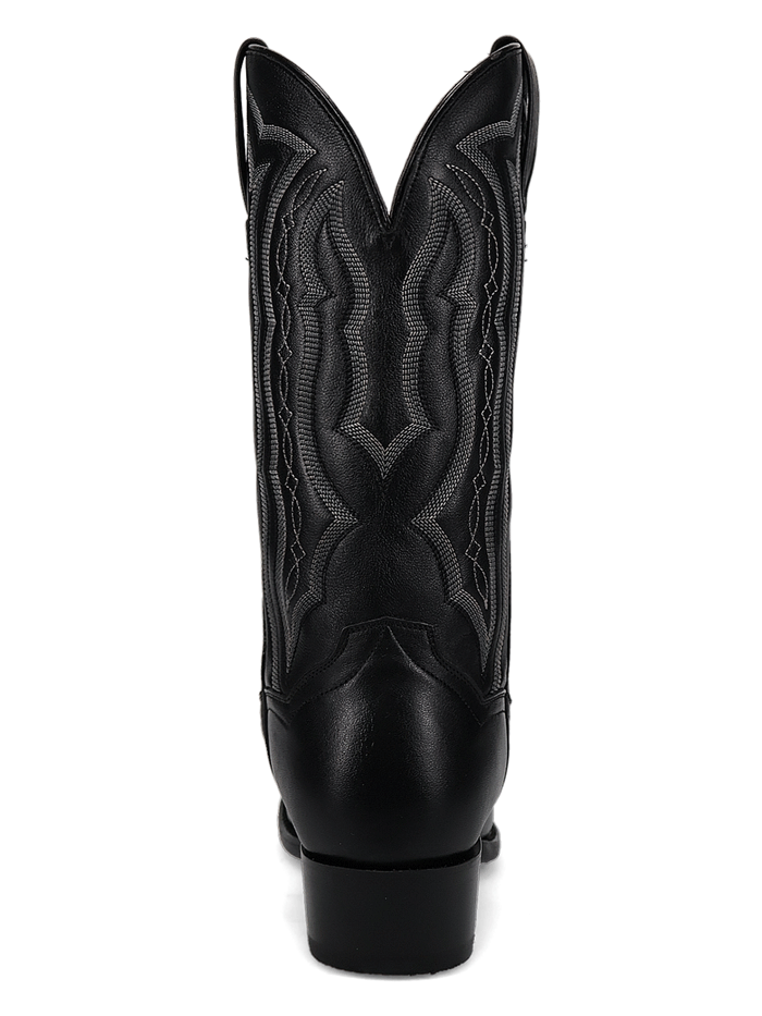 Dan Post DP3356 Men's Square Toe Western Boots - Black Leather Cowboy Boots for Riding, Country Dancing & Western Fashion