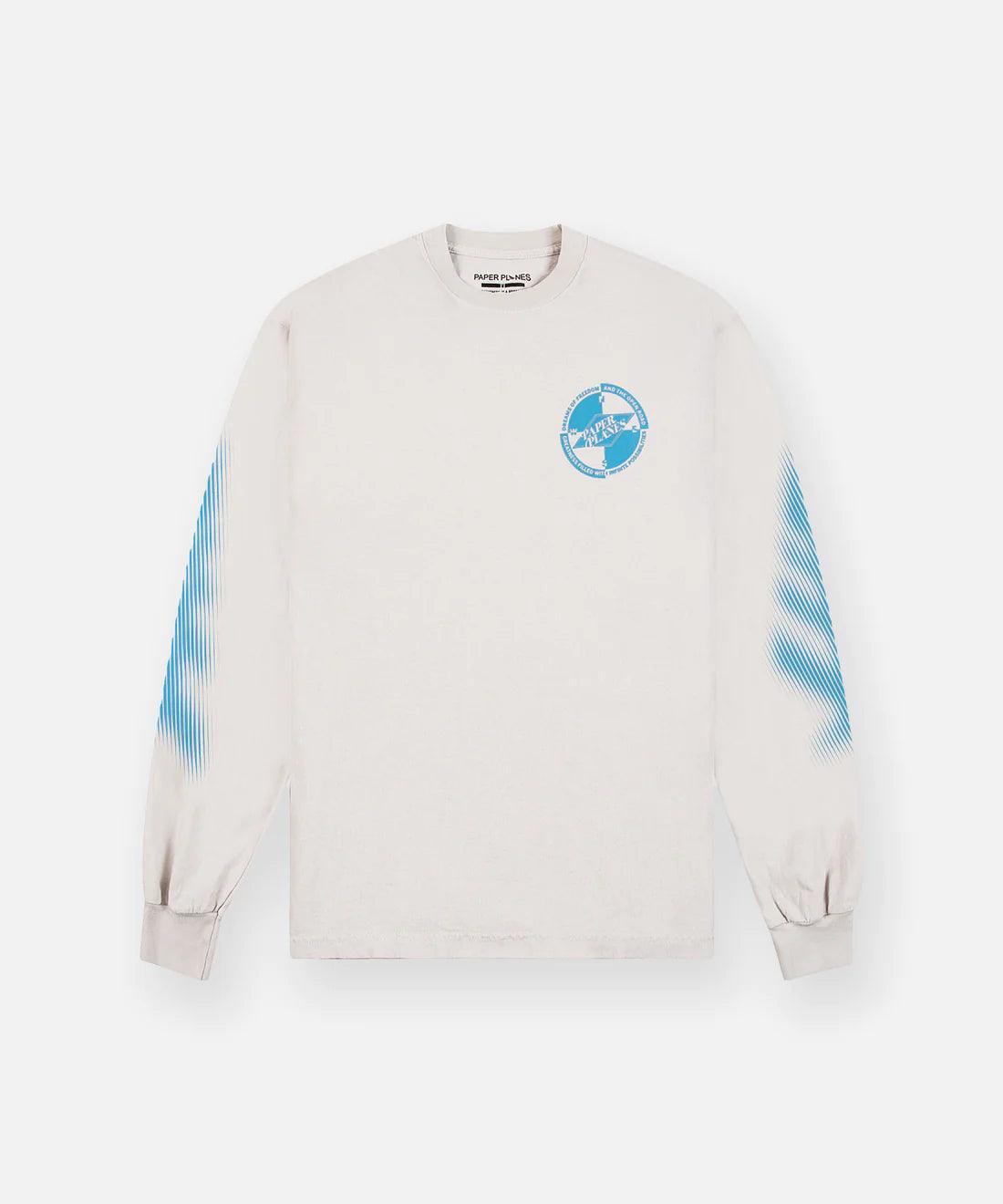 PAPER PLANES Slow and Steady Long Sleeve T-Shirt for Men | Comfortable Casual Wear for Everyday Outfits & Relaxing Weekends