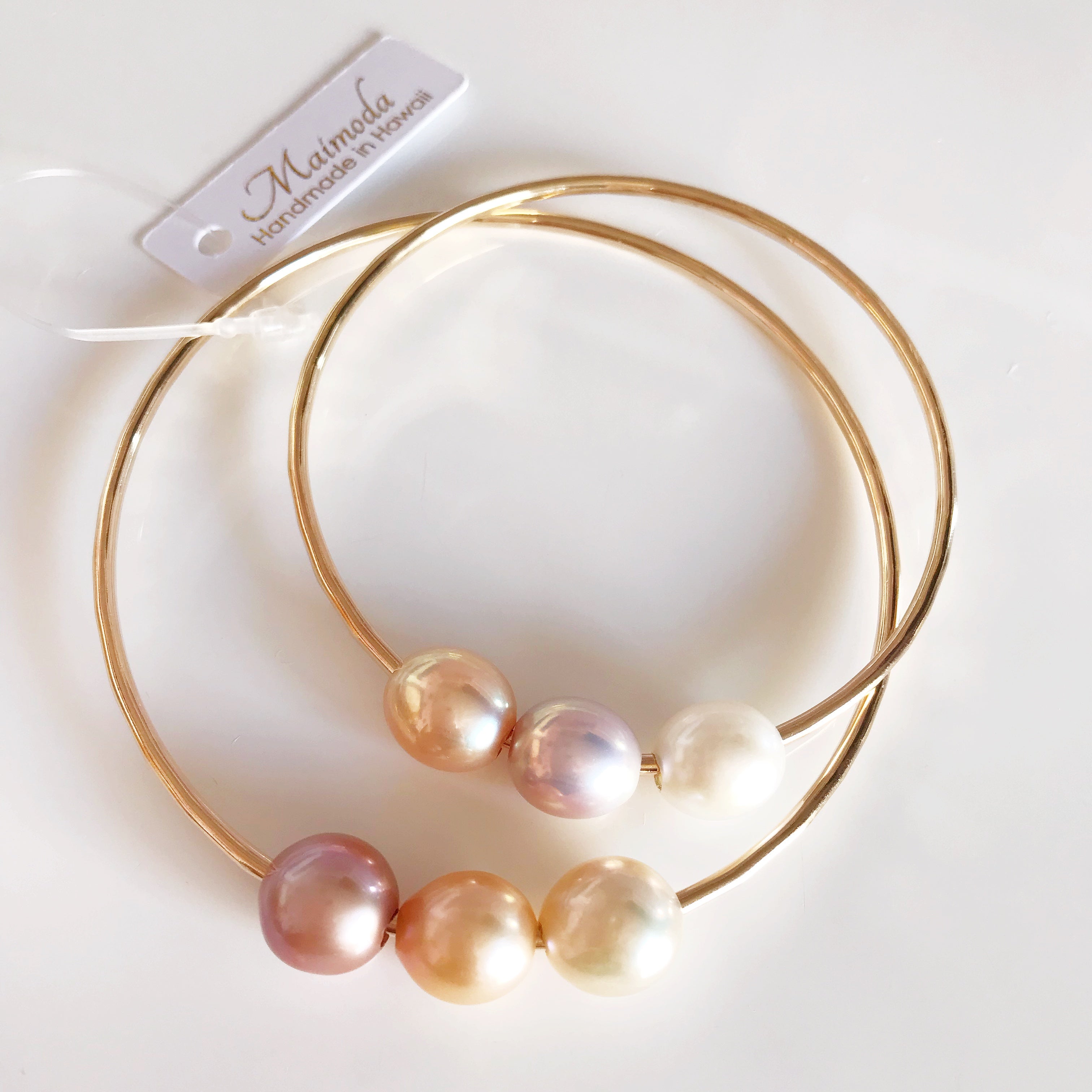 PAIGE Bangle Bracelet with Edison Pearls - Elegant Pearl Jewelry for Women, Perfect for Weddings, Parties & Special Occasions (B350)