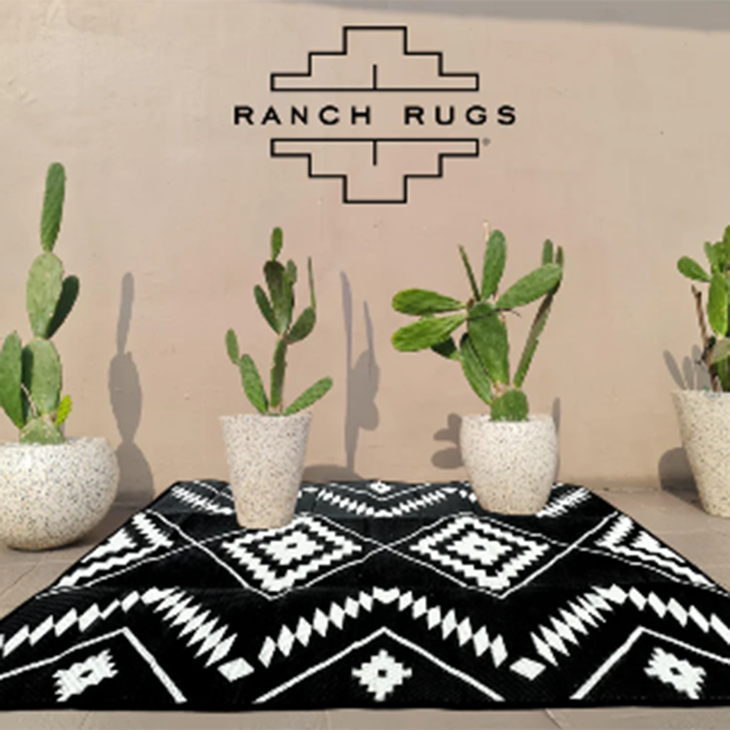Alpine Ranch Rug - Black and White 6x9 Feet Western Cowhide Print Area Rug - Perfect for Living Room, Bedroom, or Cabin Decor