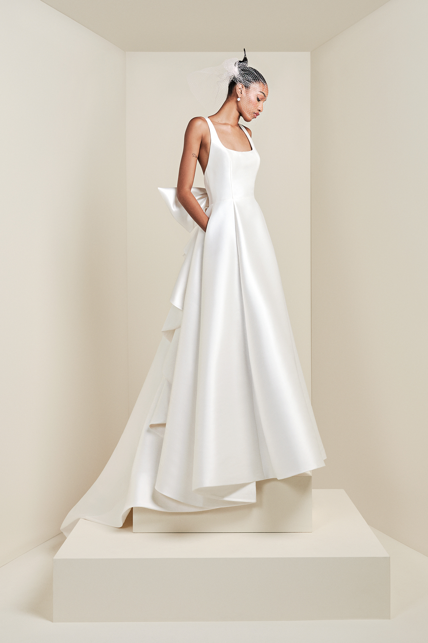 VIKTOR & ROLF VRM423 Mikado Cascading Volant A-Line Dress - Elegant Cocktail & Evening Party Wear for Women