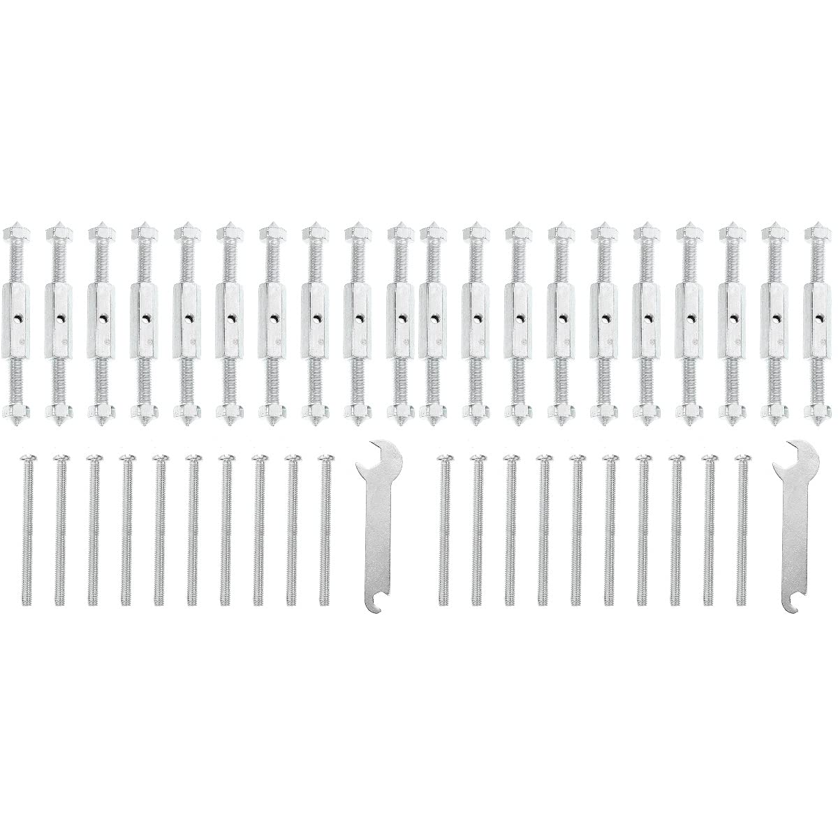 20 Sets Durable 86 Type Universal Electrical Outlet Box Repair Kit - Cassette Switch Socket Box Fixer for Home & Office Wiring Maintenance