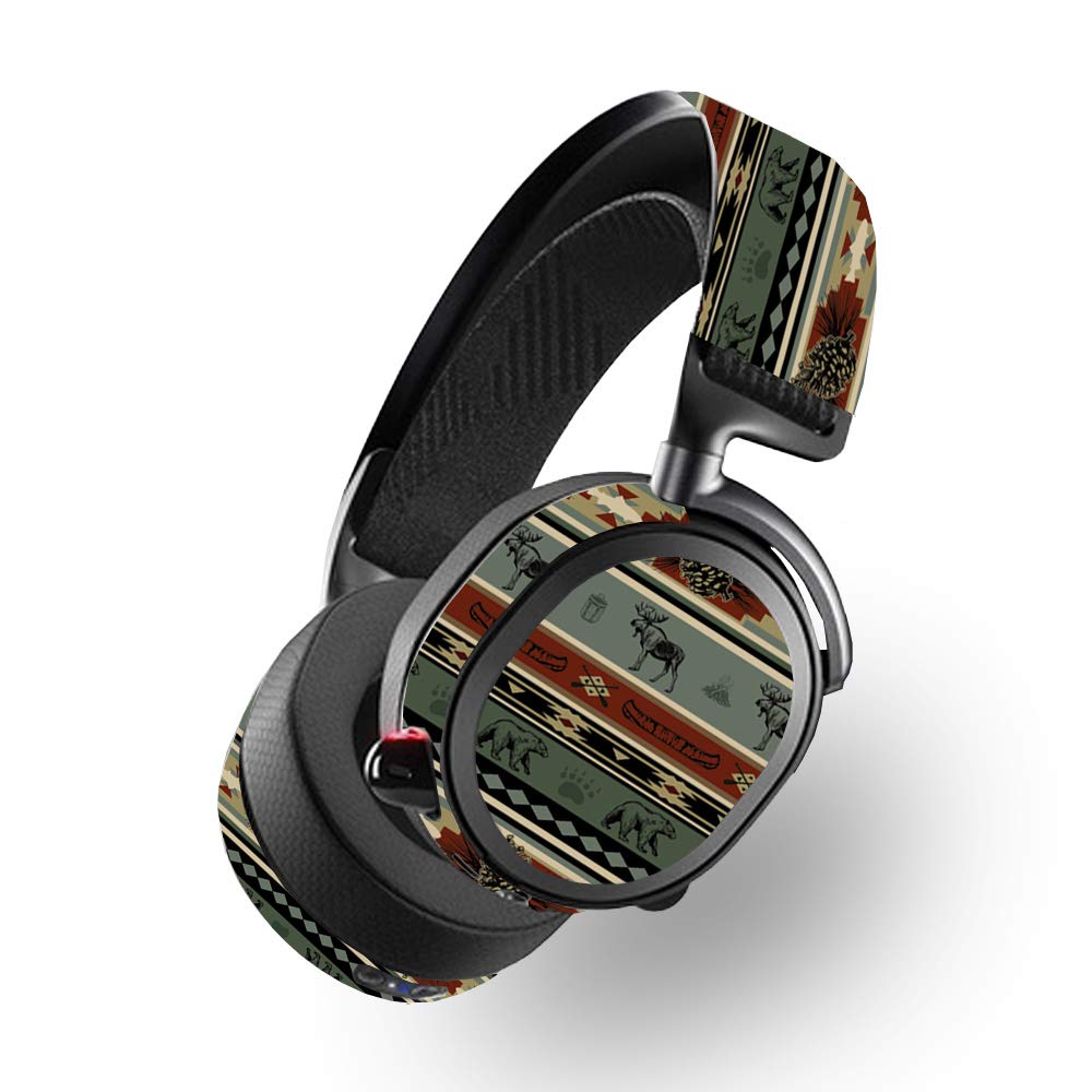 SteelSeries Arctis Pro Wireless Skin - Cabin Stripes Vinyl Decal Wrap | Protective & Durable Cover | Easy to Apply & Remove | Made in USA | Perfect for Gaming & Travel Protection