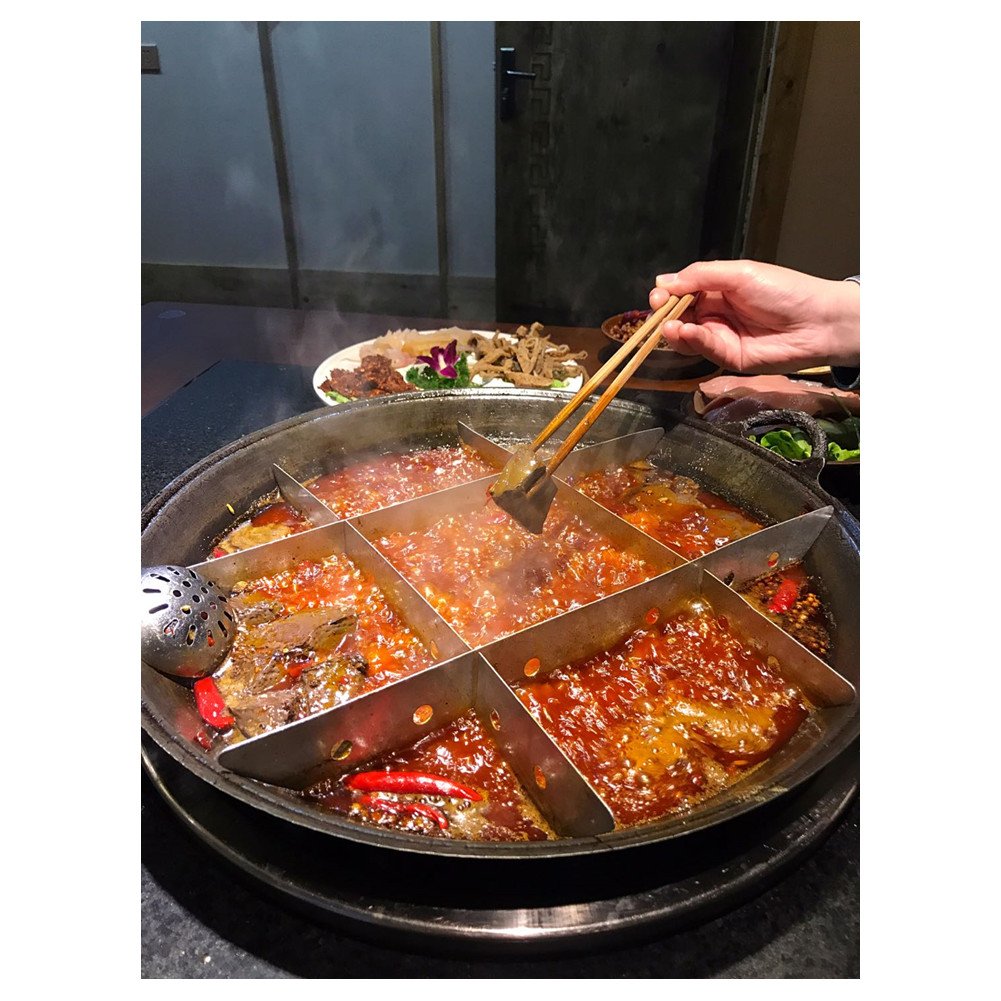 Premium Jiugongge Hot Pot Set - Authentic Chongqing Style with Star Anise - Perfect for Family Gatherings & Asian Cuisine Nights