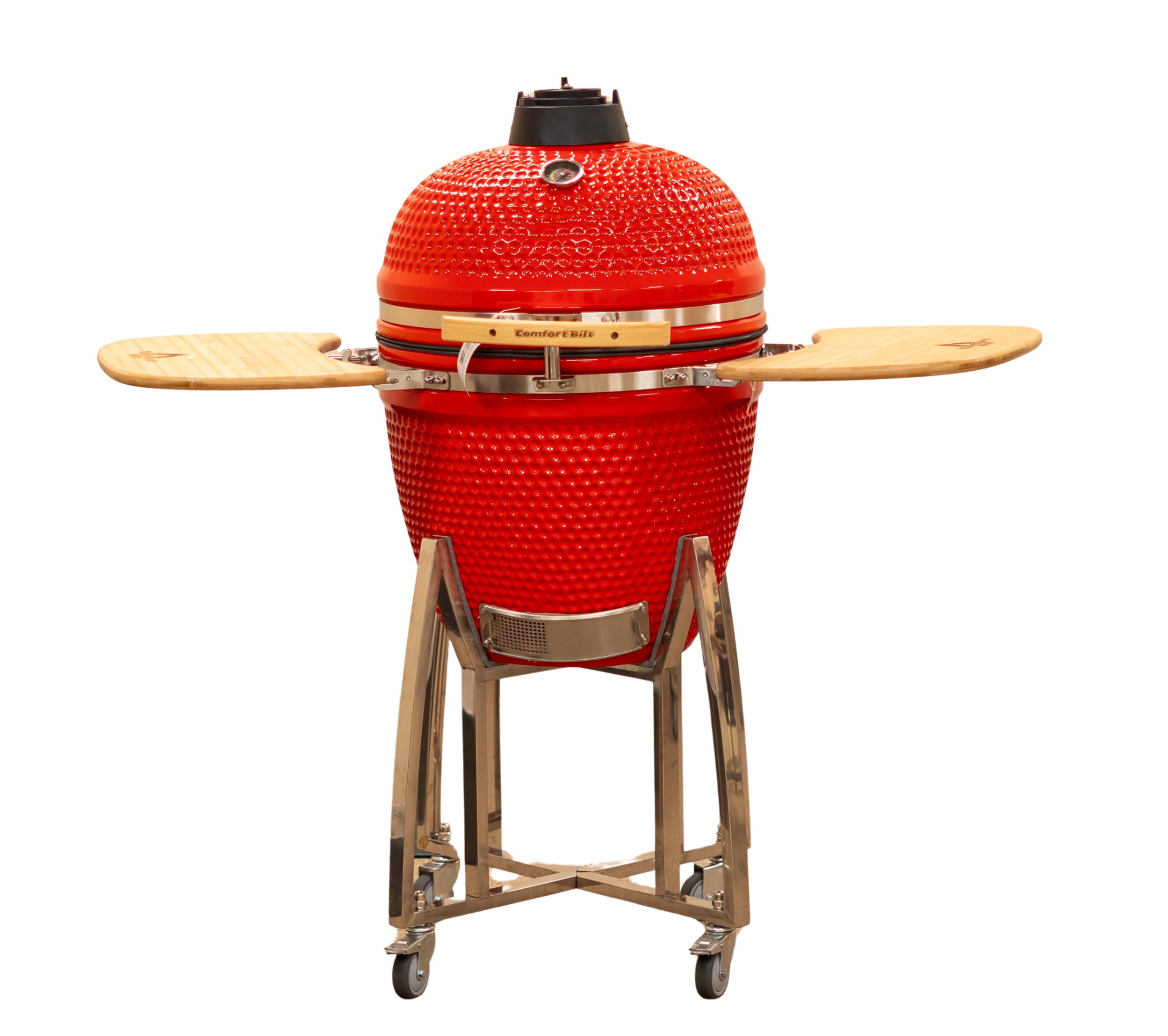 21 COALS by Comfortbilt Kamado Grill - Premium Ceramic Charcoal Grill in Vibrant Red | Perfect for Backyard BBQs, Outdoor Cooking & Smoking Meats