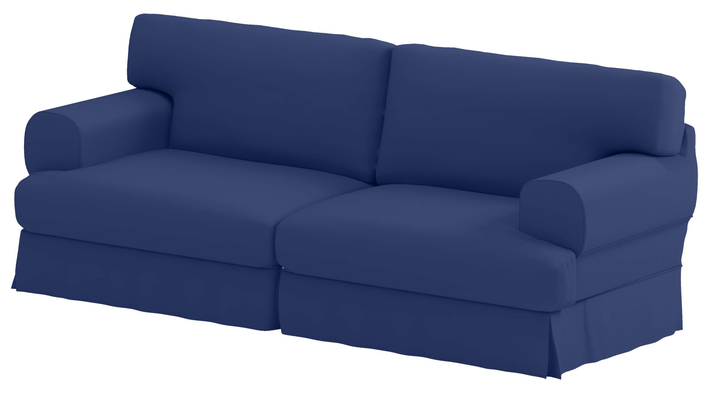 Durable Dense Cotton Sofa Cover for IKEA Hovas 3-Seater Couch - Blue Slipcover Replacement | Perfect for Living Room, Family Room & Home Decor Protection