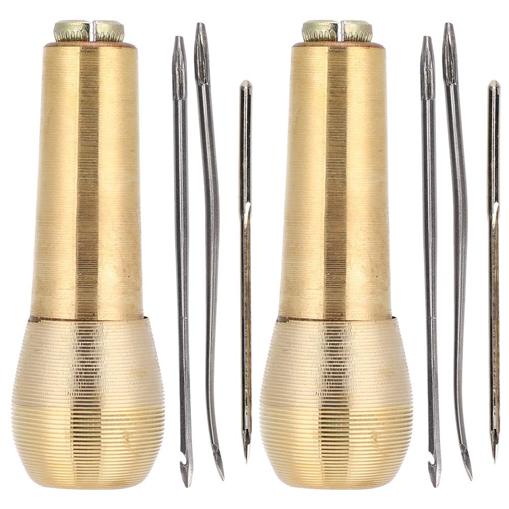 2-Piece Sewing Awl Kit - Heavy Duty Hand Stitcher for Shoe Repair, Leather Craft & Canvas Mending | DIY Leatherworking Tools for Upholstery, Bag Making & Outdoor Gear Repair