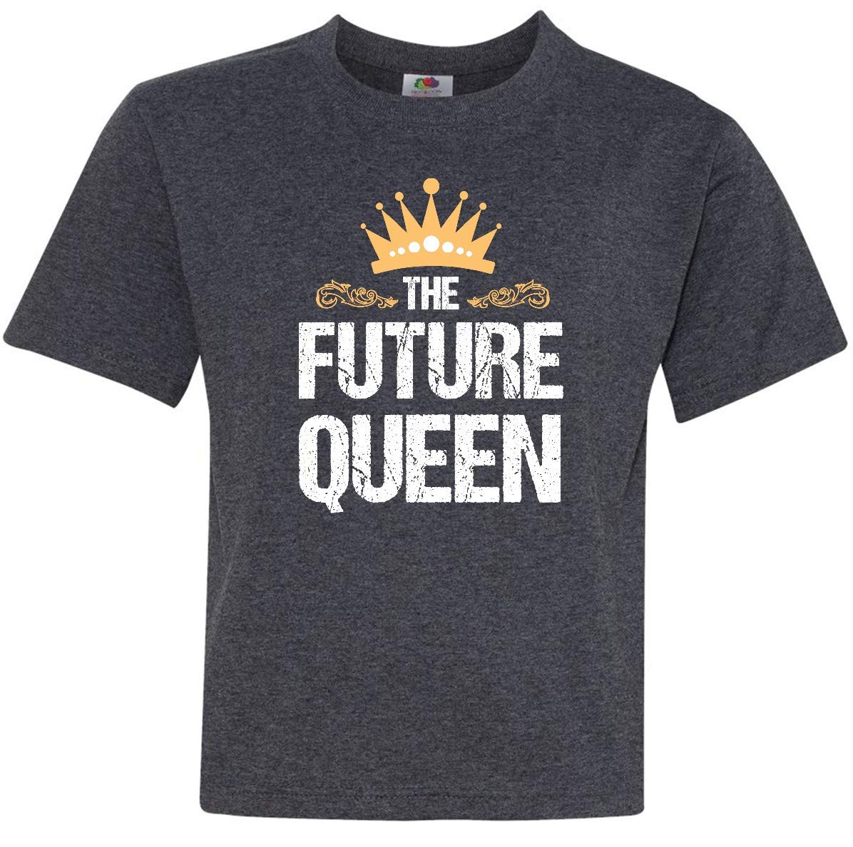 Inktastic The Future Queen of Feminism Youth T-Shirt - Feminist Graphic Tee for Women & Girls - Empowering Statement Shirt for Protests, Rallies & Everyday Wear