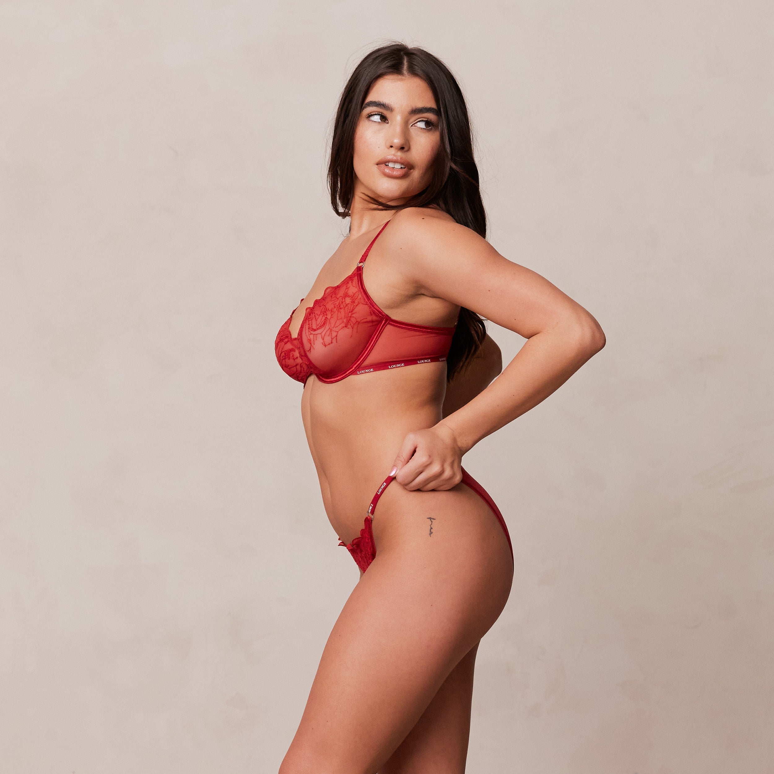 Maroon Balcony Bra - Comfortable Lace Underwire Bra for Women | Perfect for Everyday Wear & Lounge