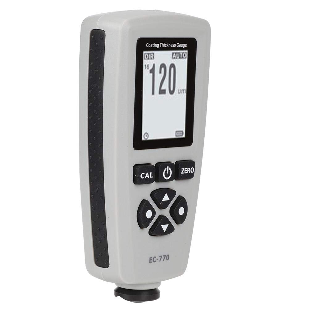 WNSC Digital Thickness Gauge EC-770 - Non-Destructive Coating Thickness Tester for Metal, Plastic, Ceramic & Glass with LCD Display & Low Battery Indicator | Perfect for Quality Control, Automotive, Construction & Manufacturing Inspections